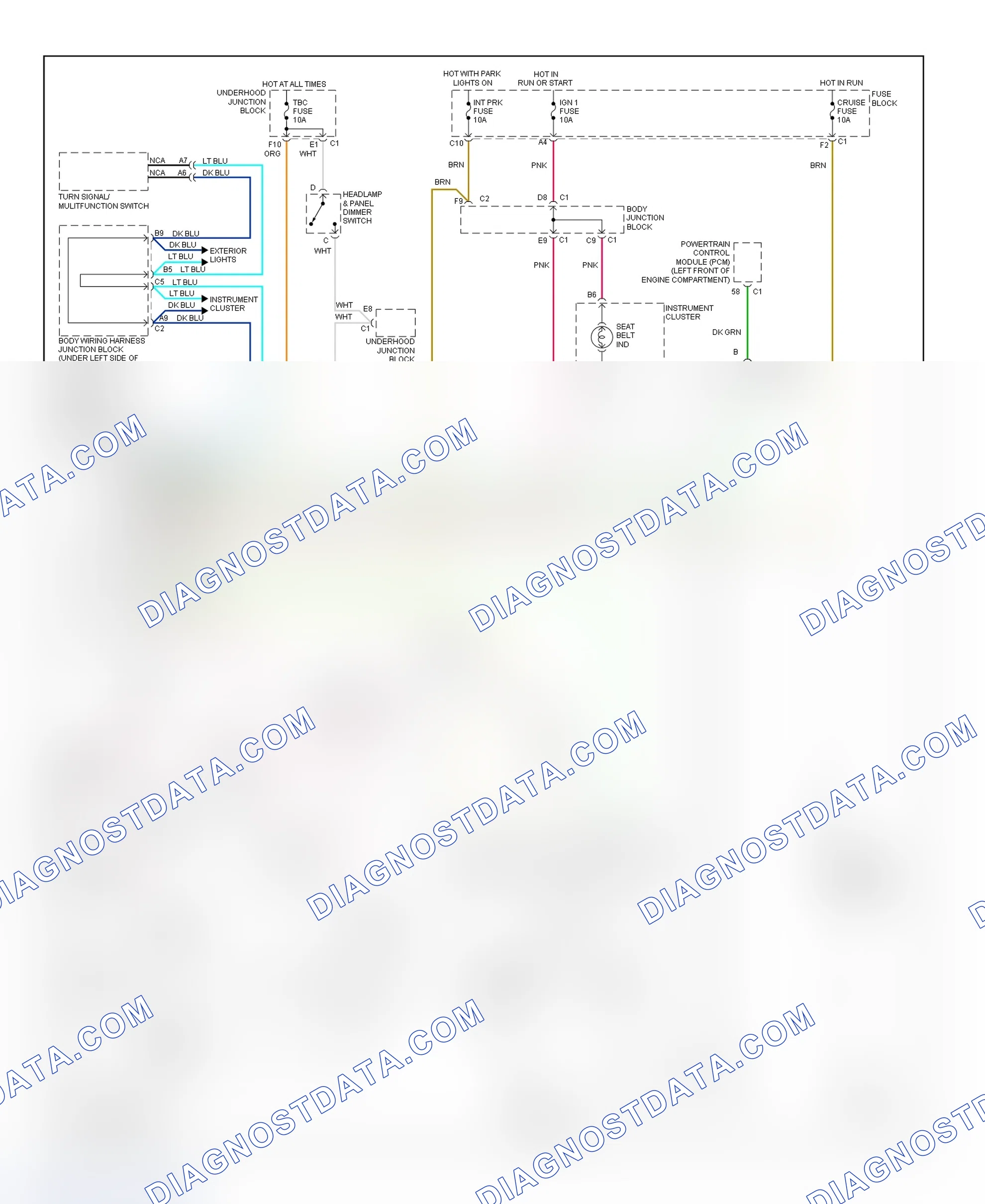 Scheme 28: Warning System Wiring Diagram (Sierra, Silverado, Tahoe, Yukon & Yukon XL)