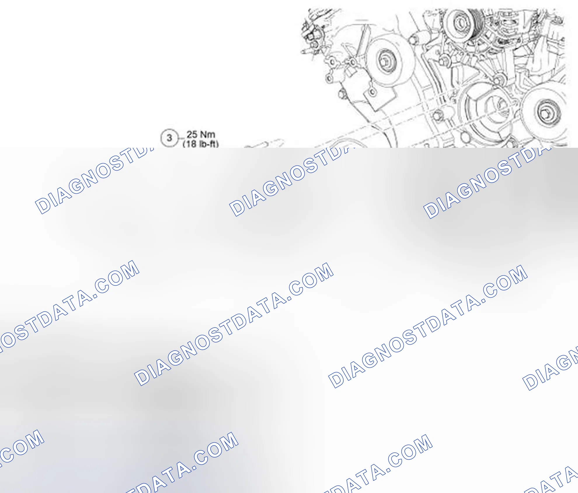 Fig. 7: Identifying Coolant Pump, Coolant Pump Pulley And Coolant Pump Pulley Bolt - With Torque Specifications