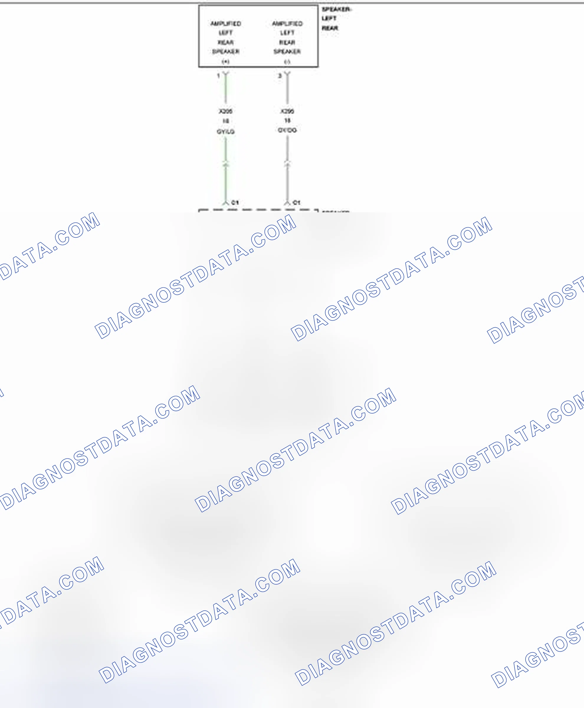 Scheme 33: B1475-CHANNEL 5 AUDIO SPEAKER OUTPUT CIRCUIT LOW