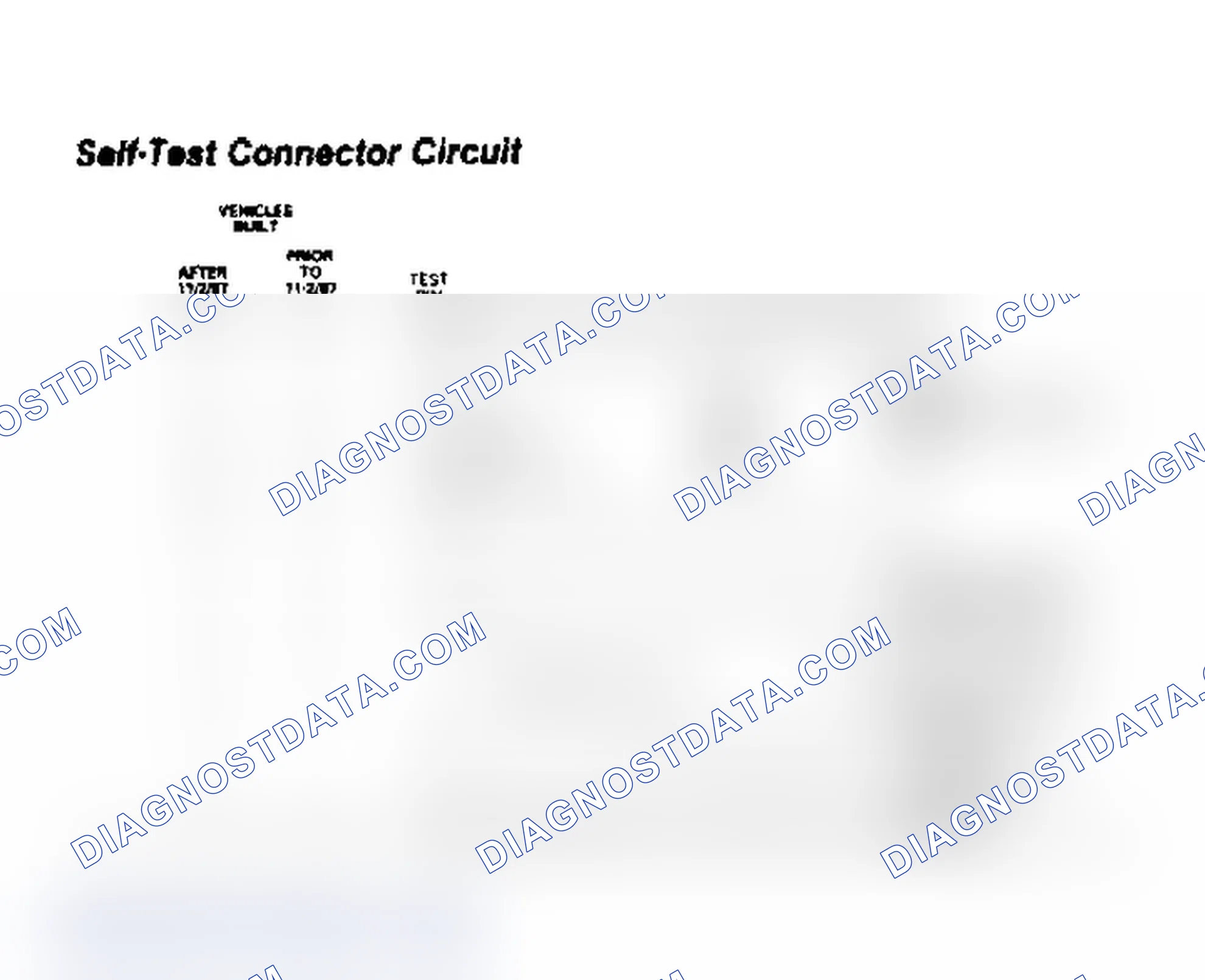 Scheme 41: Self-Test Connector Circuit