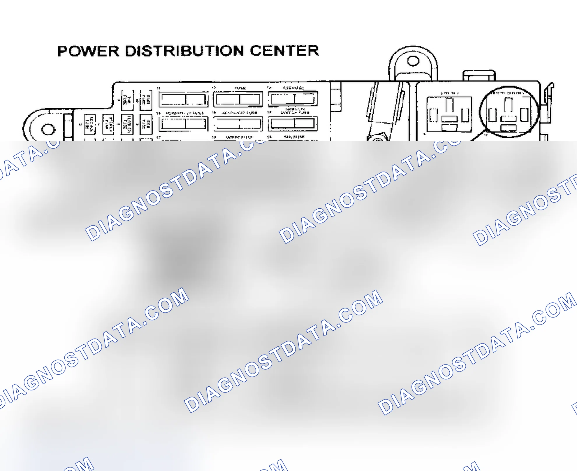 Scheme 44: TEST TC-93A - HIGH SPEED FAN CONTROL RELAY CIRCUIT