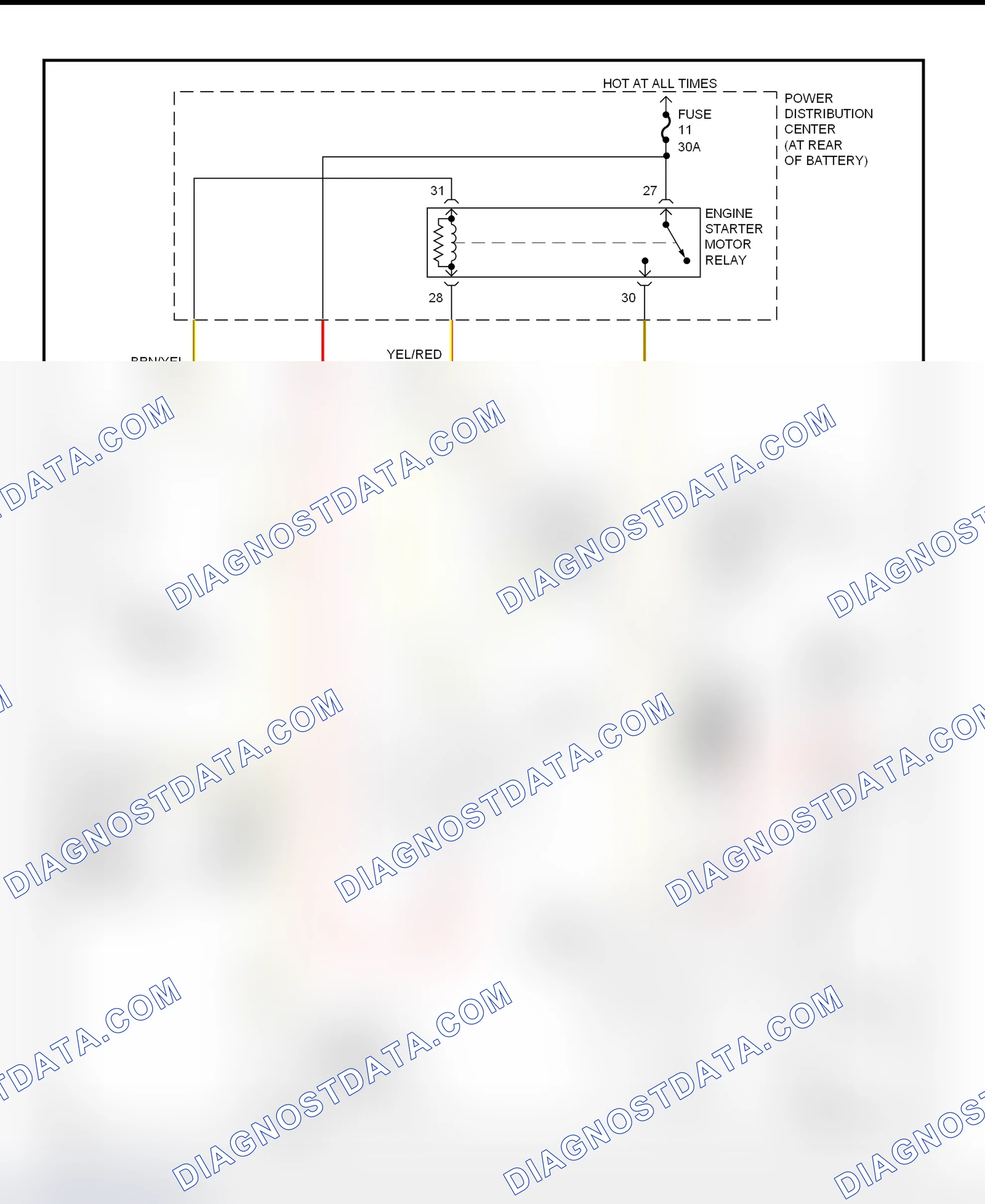 Fig. 9: Starting System Wiring Diagram (Neon)