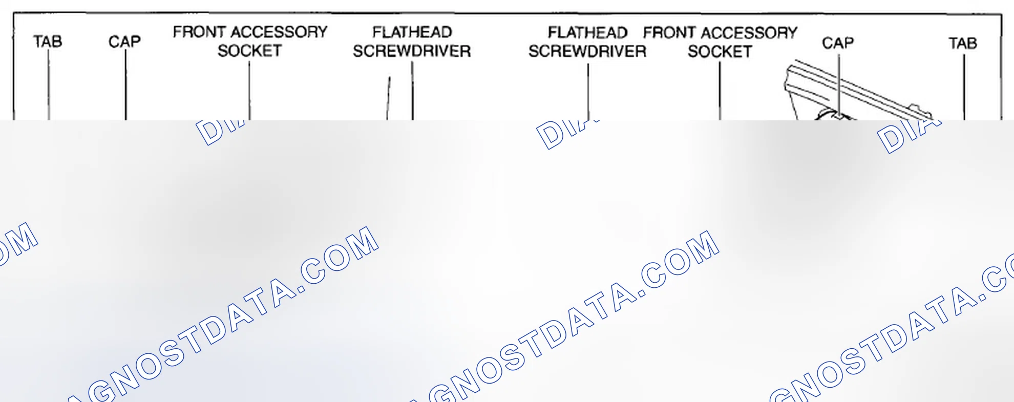 Scheme 60: FRONT ACCESSORY SOCKET REMOVAL/INSTALLATION