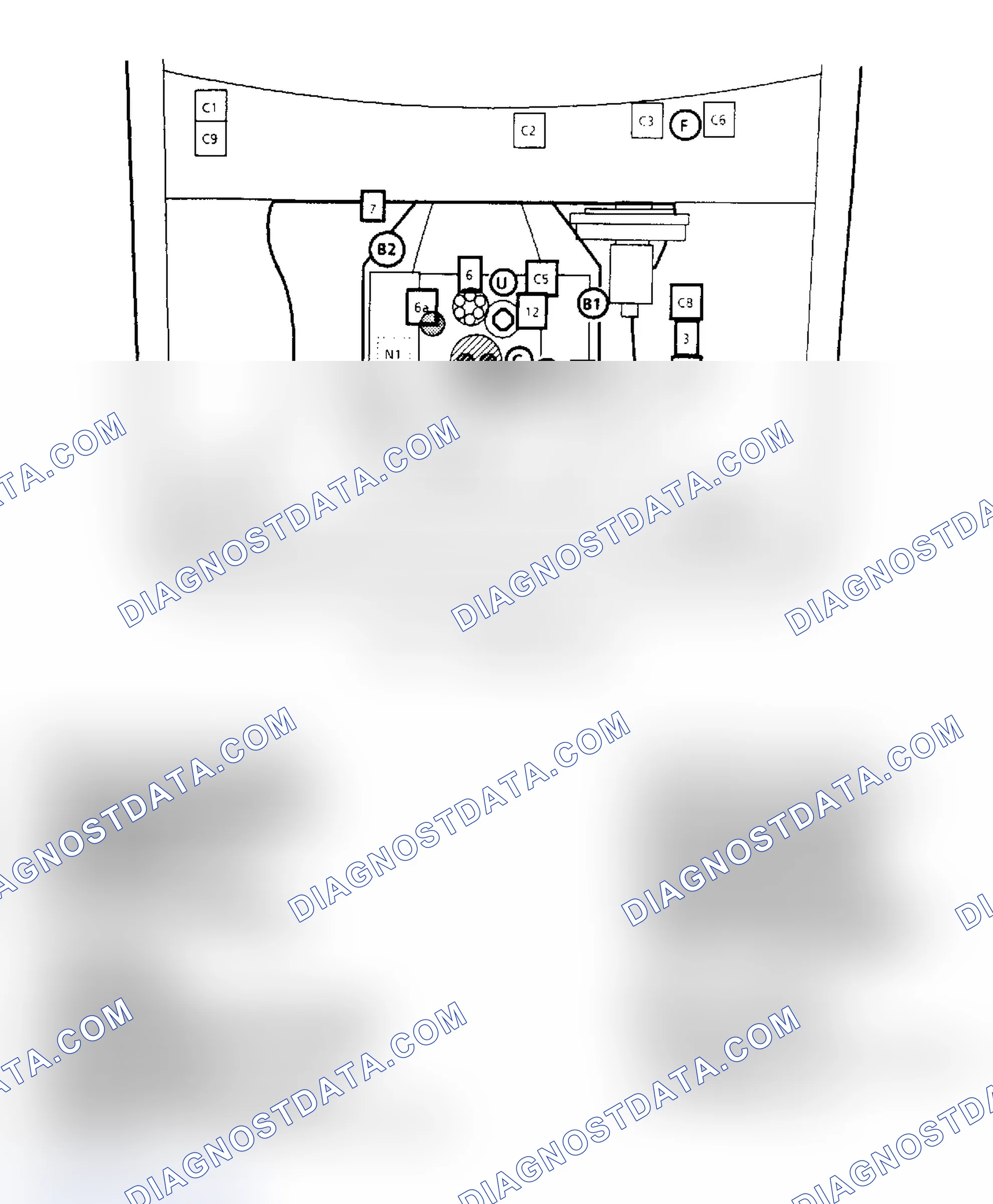 Scheme 139: Component Locations for "S/T" Series 2.8L