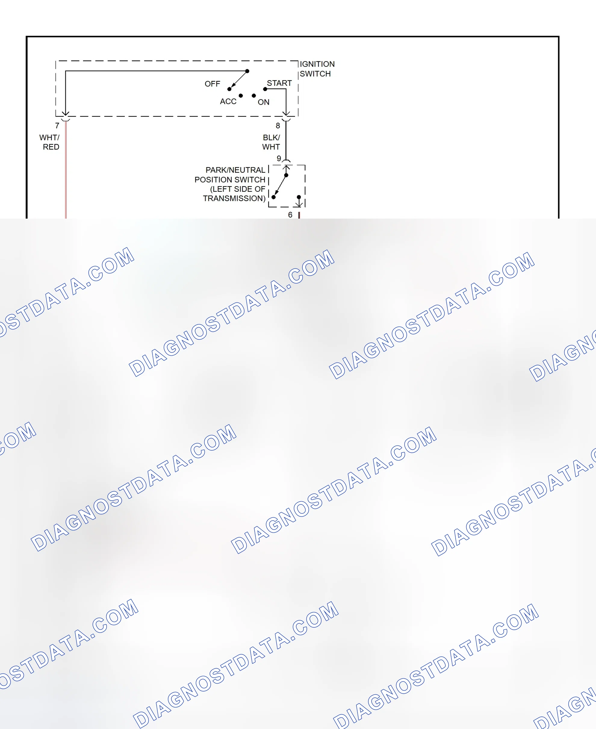 Fig. 27: Starting System Wiring Diagram (Land Cruiser)