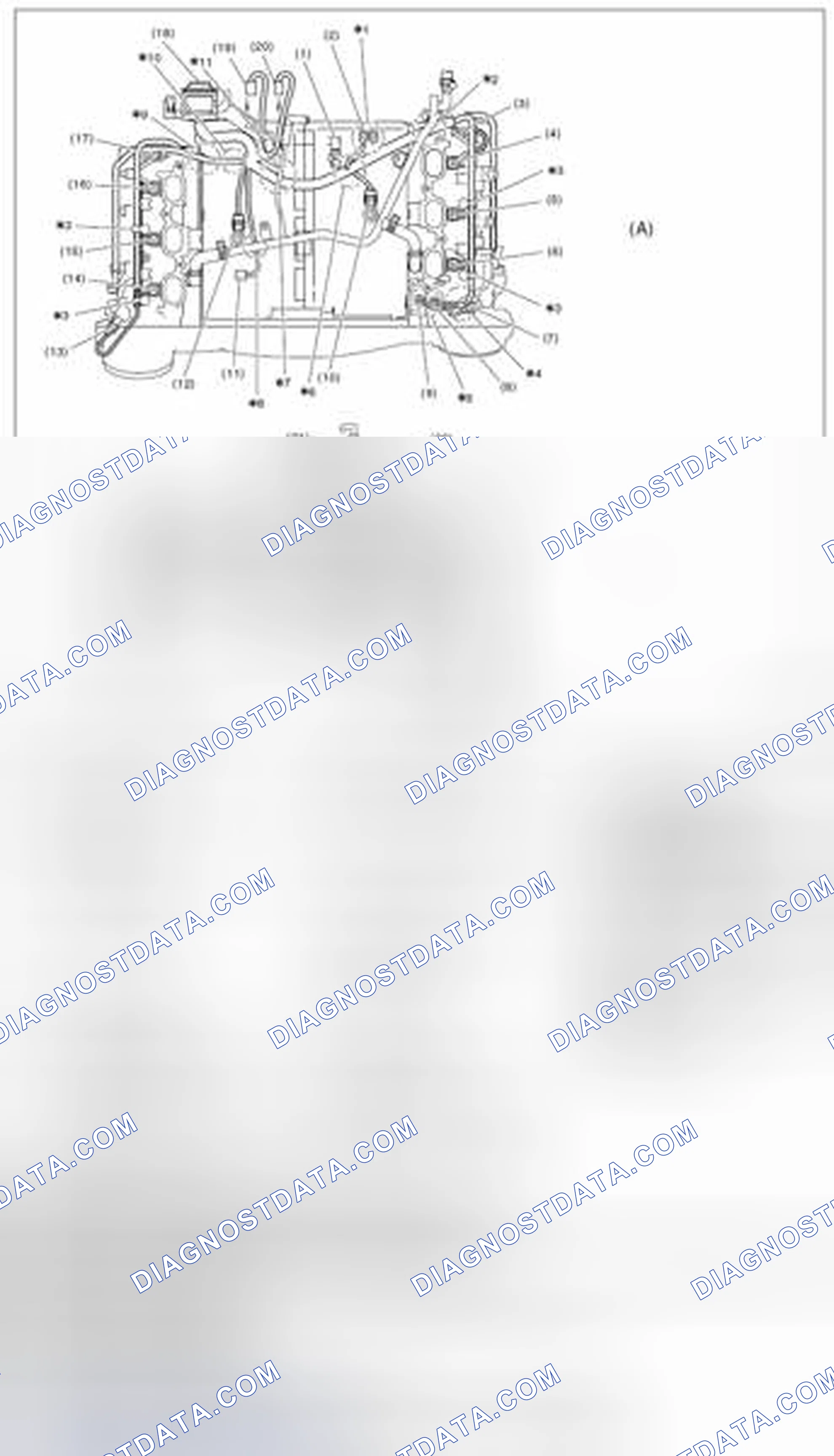 Scheme 268: Engine harness assembly diagram 1