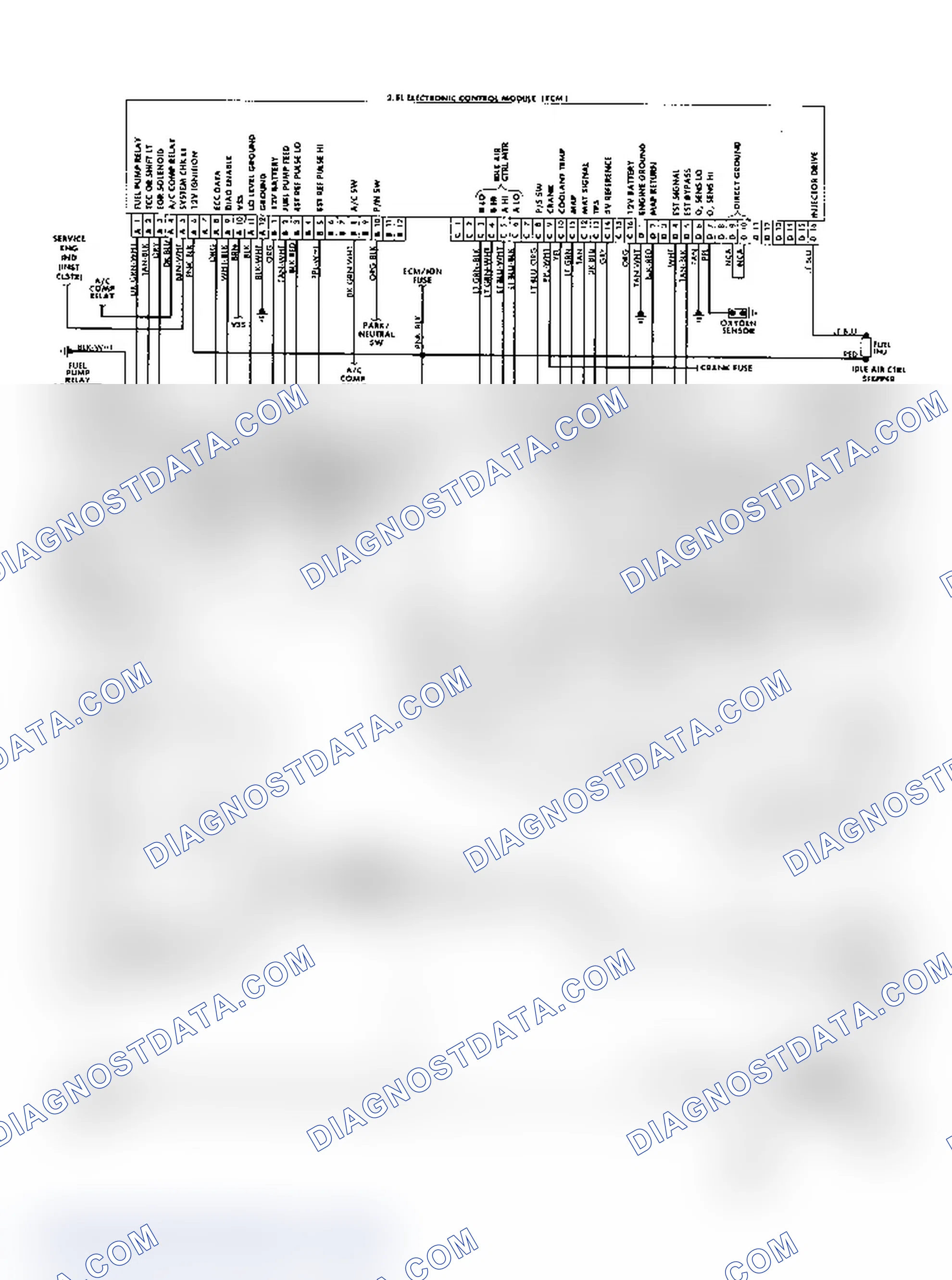 Scheme 155: "S/T" Series (2.5L) Wiring Diagram