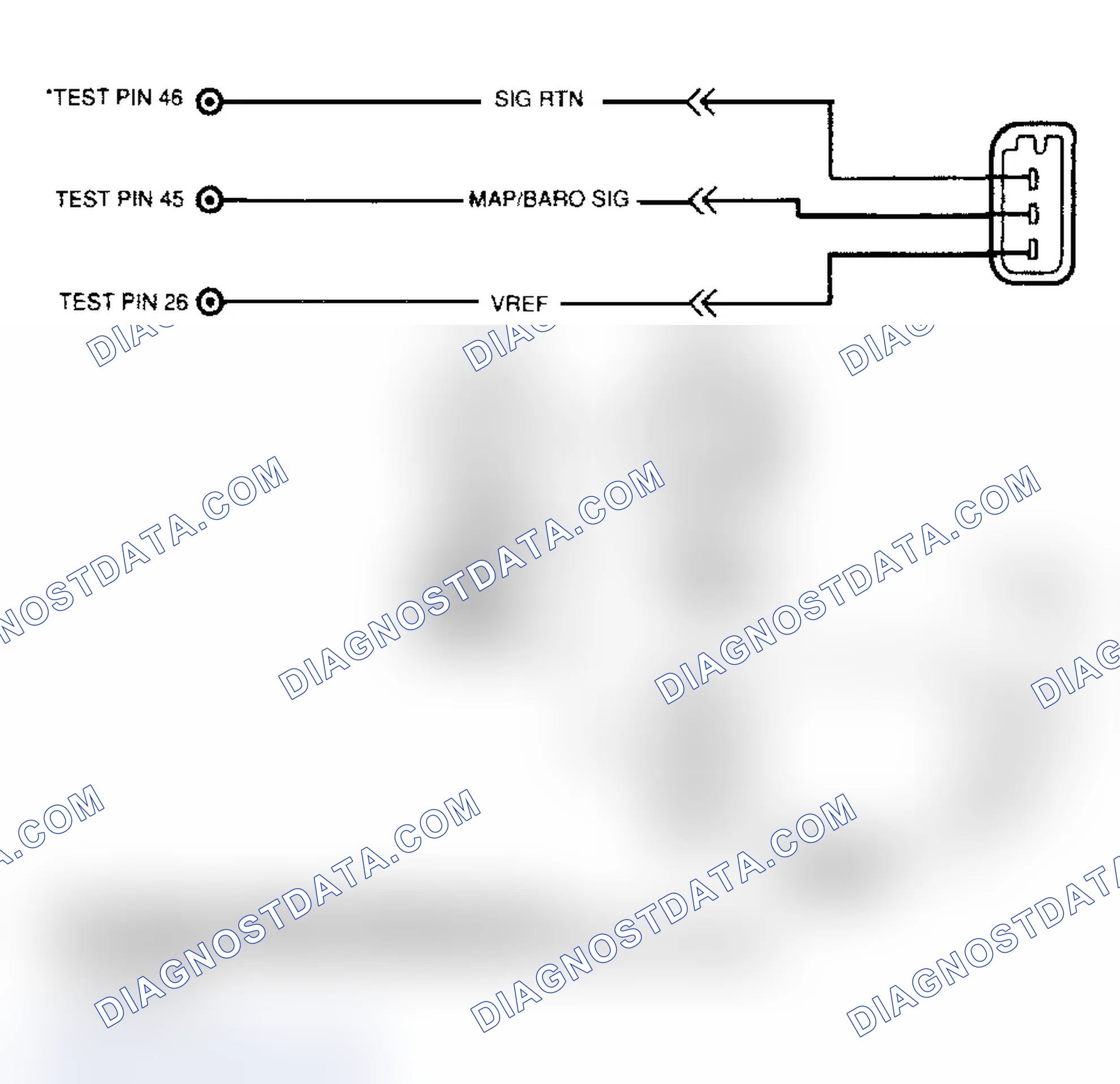 Scheme 33: MAP/BARO Sensor Circuits, Terminals & Tester Hookup