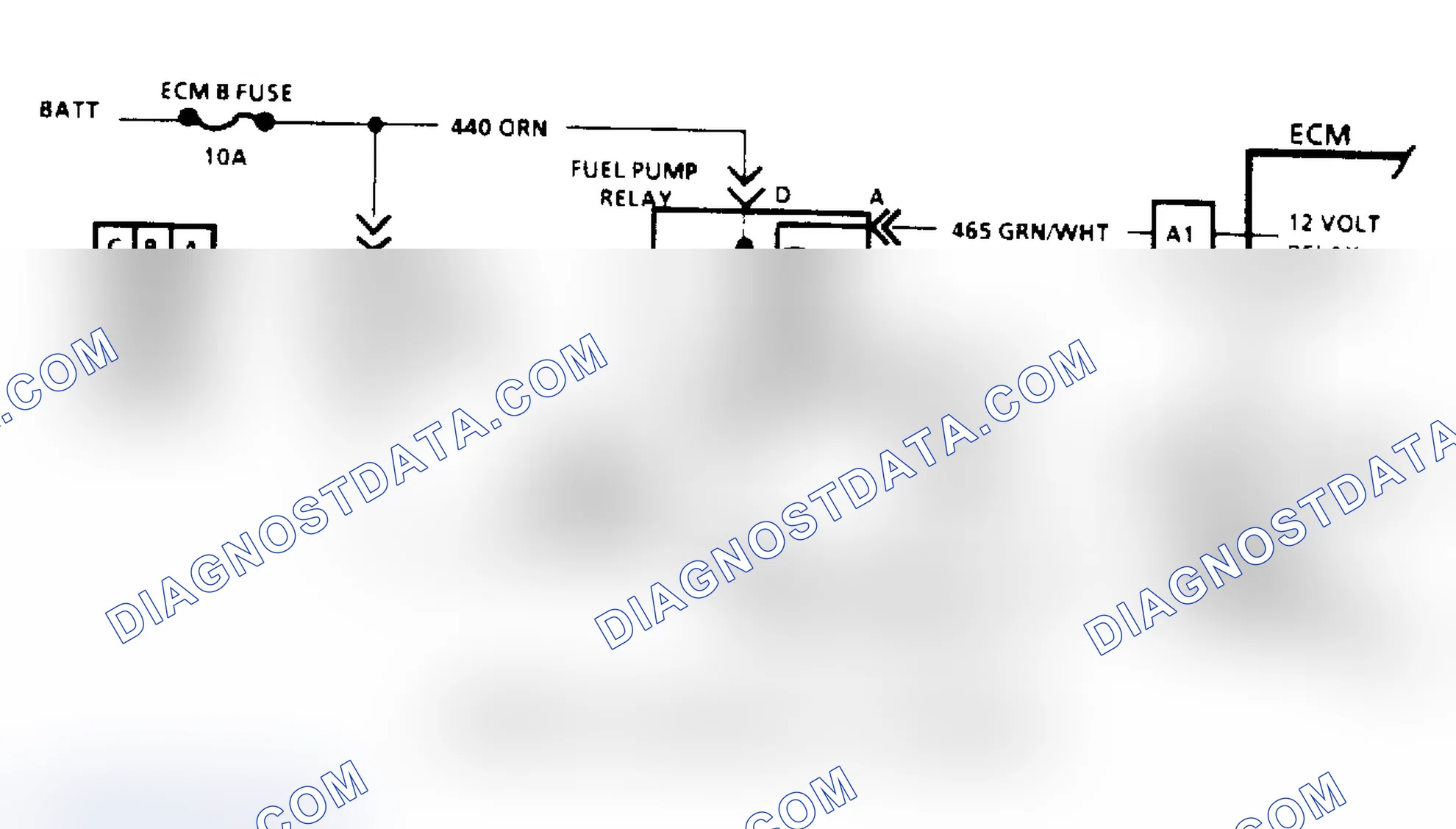 Scheme 77: Code 54: Fuel Pump Circuit/Circuit Diagram ("S", "T" & "M" Series)