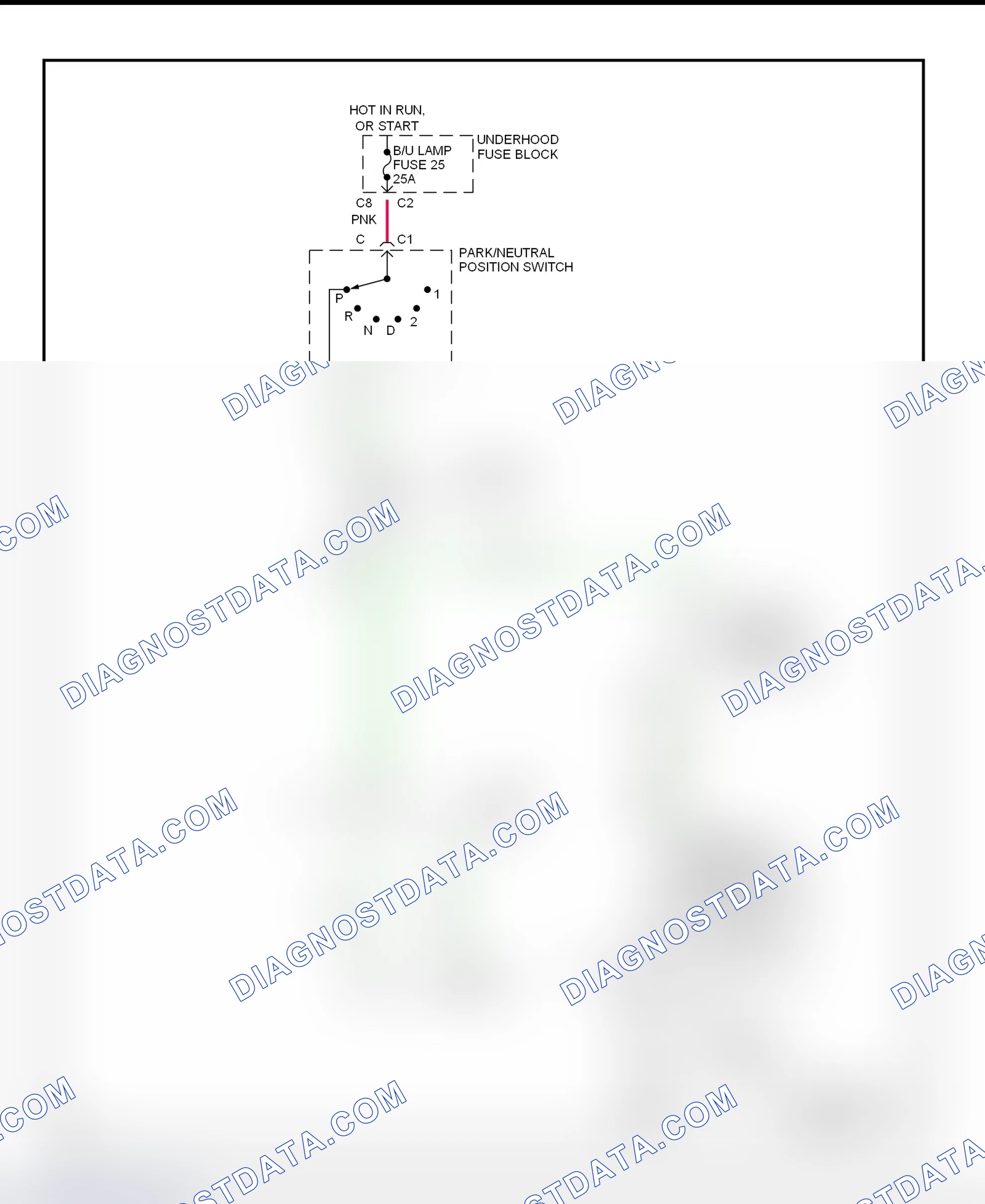 Fig. 9: Shift Interlock System Wiring Diagram ("S" & "T" Series Utility - With Column Shift)