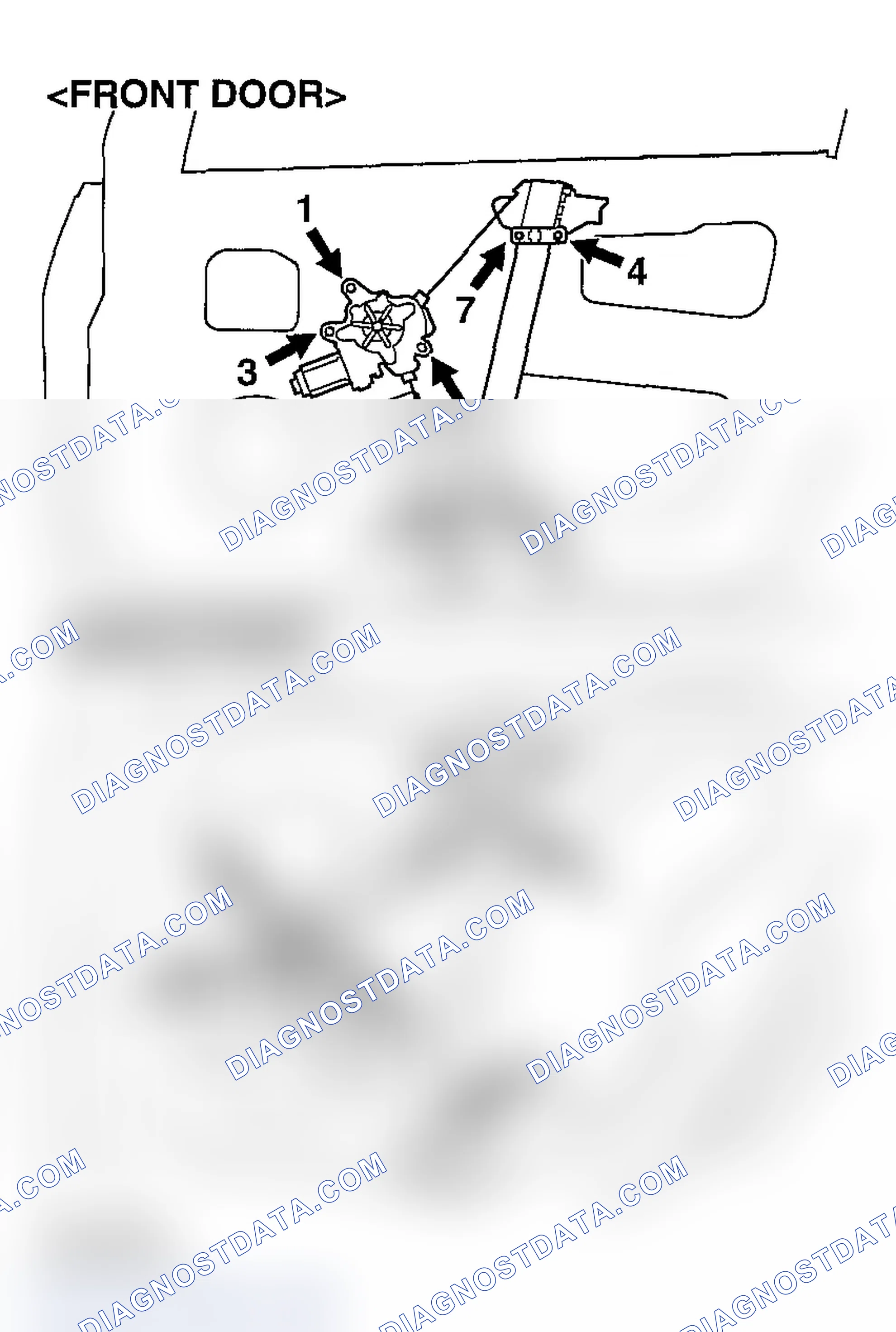Scheme 69: << B << WINDOW REGULATOR ASSEMBLY/POWER WINDOW REGULATOR MOTOR ASSEMBLY INSTALLATION