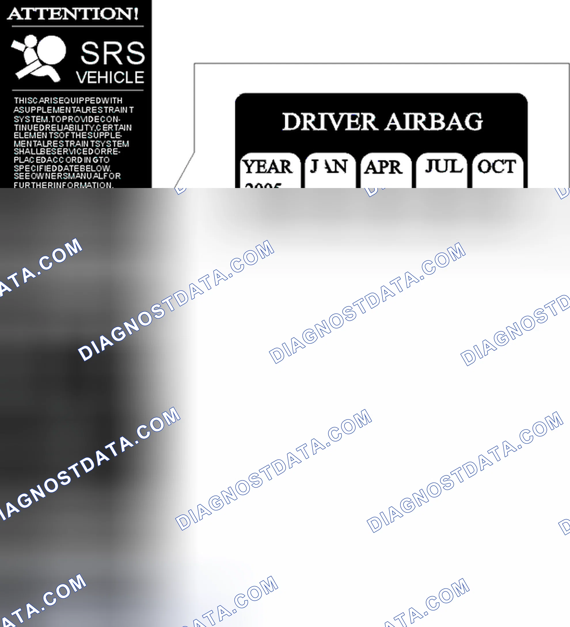 Scheme 181: SRS Airbag Date Decal