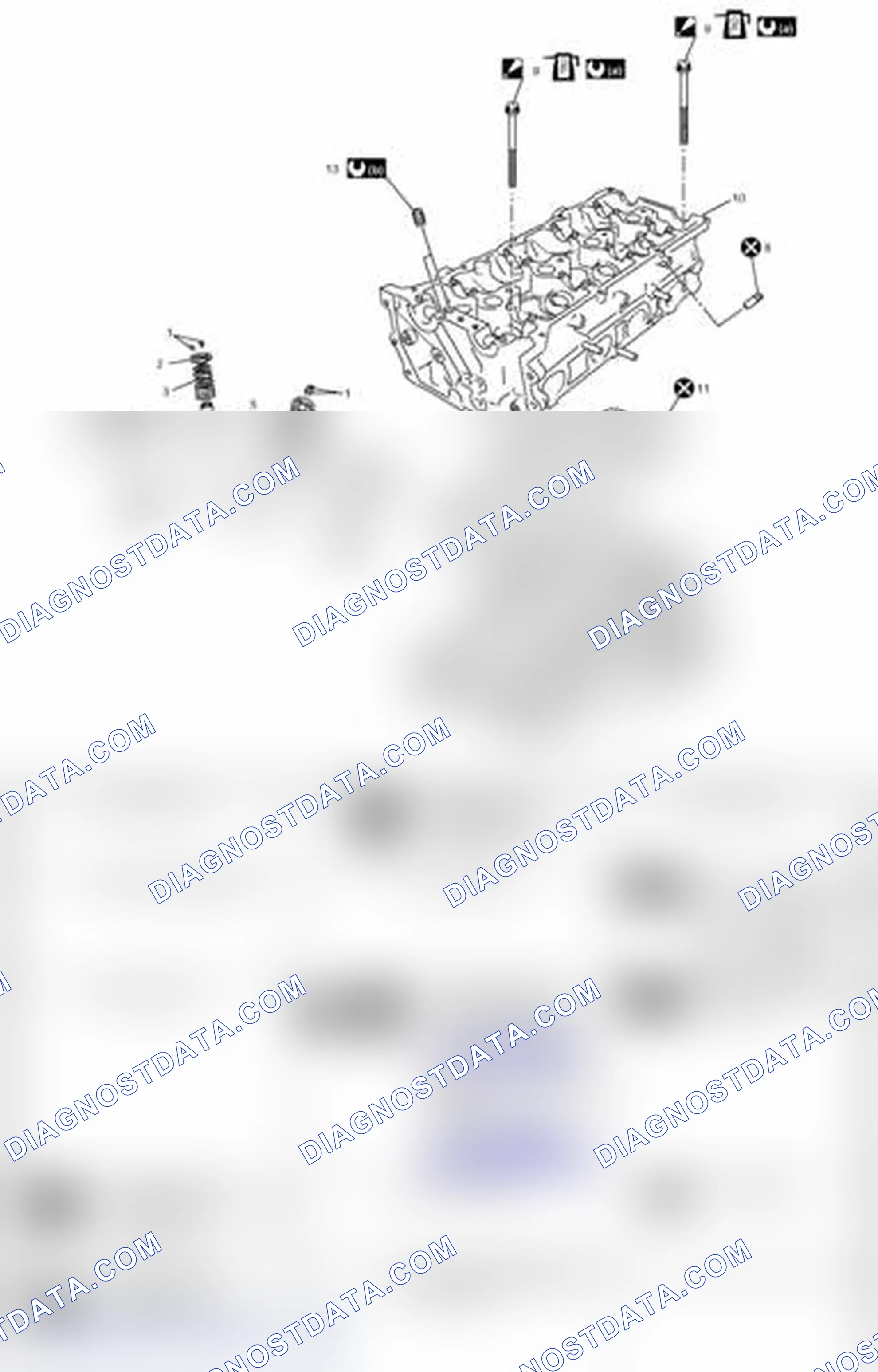 Scheme 112: Valve and Cylinder Head Components