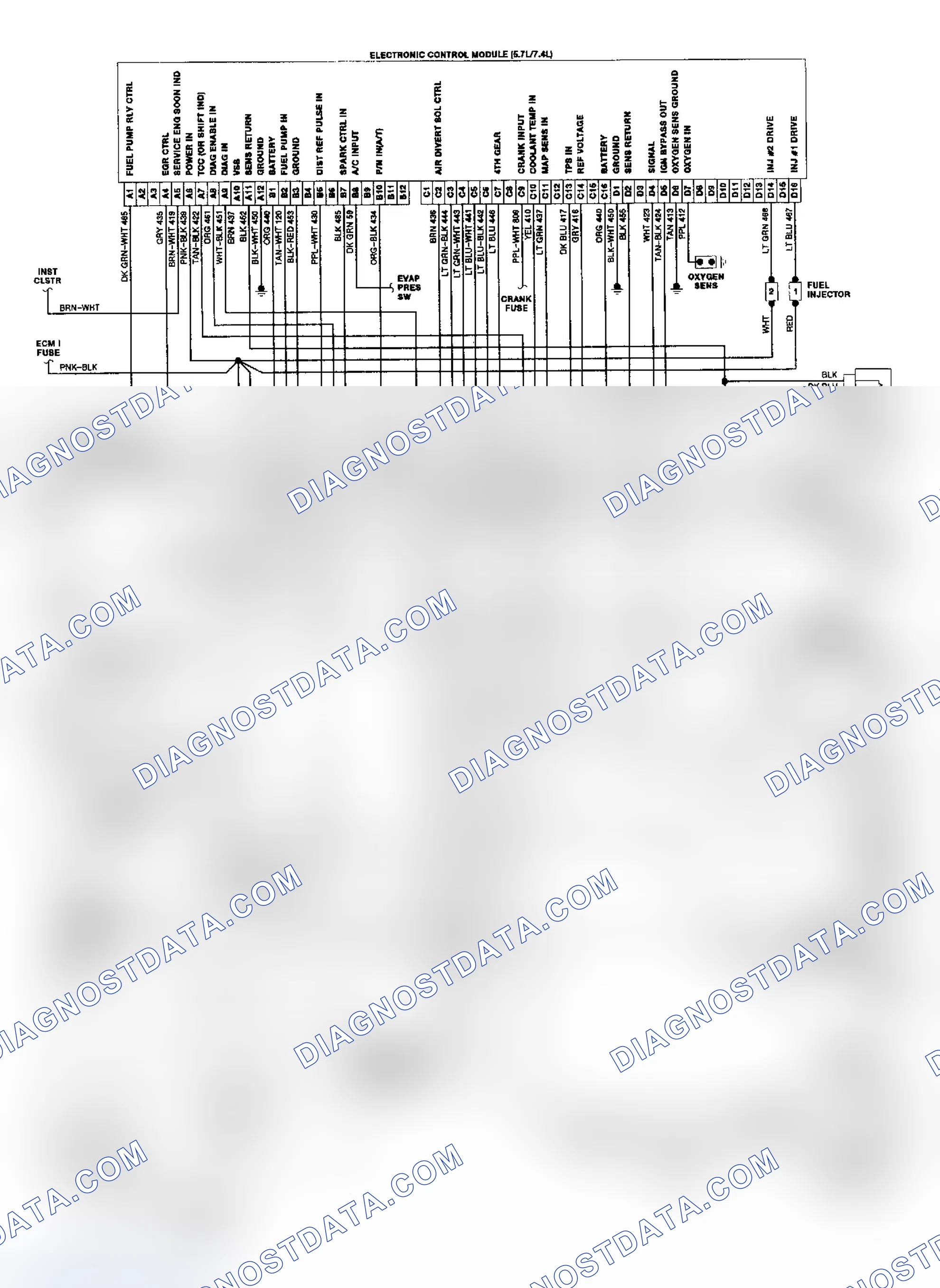 Scheme 22: "R" & "V" Series TBI/CCC Wiring Diagram