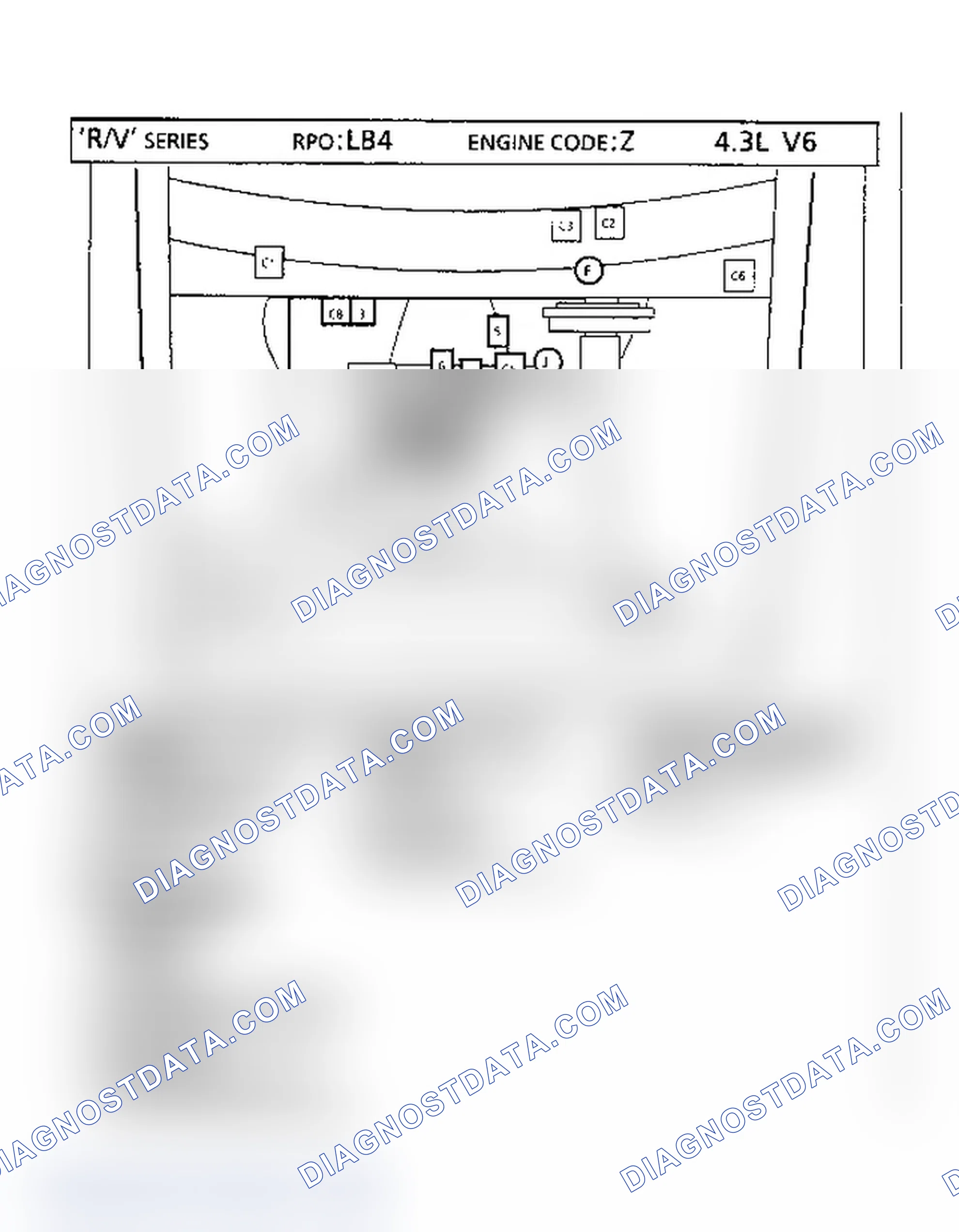 Scheme 93: 4.3L VIN "Z" - "R/V" Series Truck Component Locations