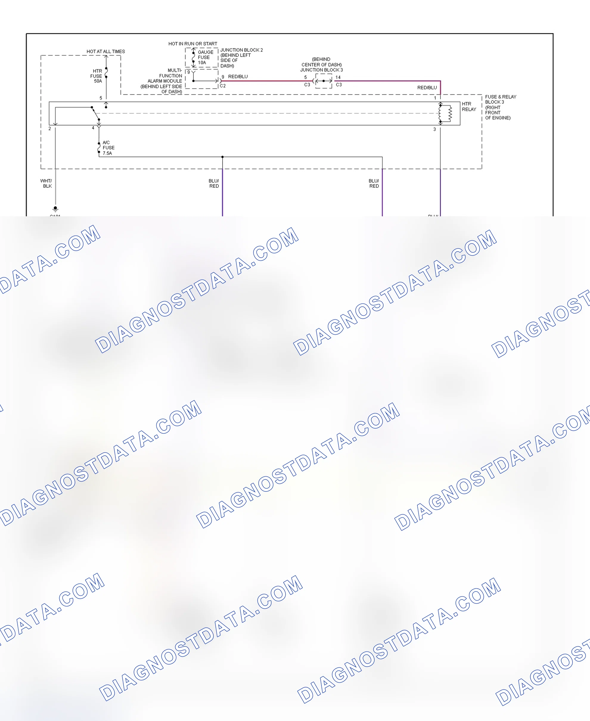 Scheme 26: A/C Compressor Clutch Controls Wiring Diagram (Prizm)