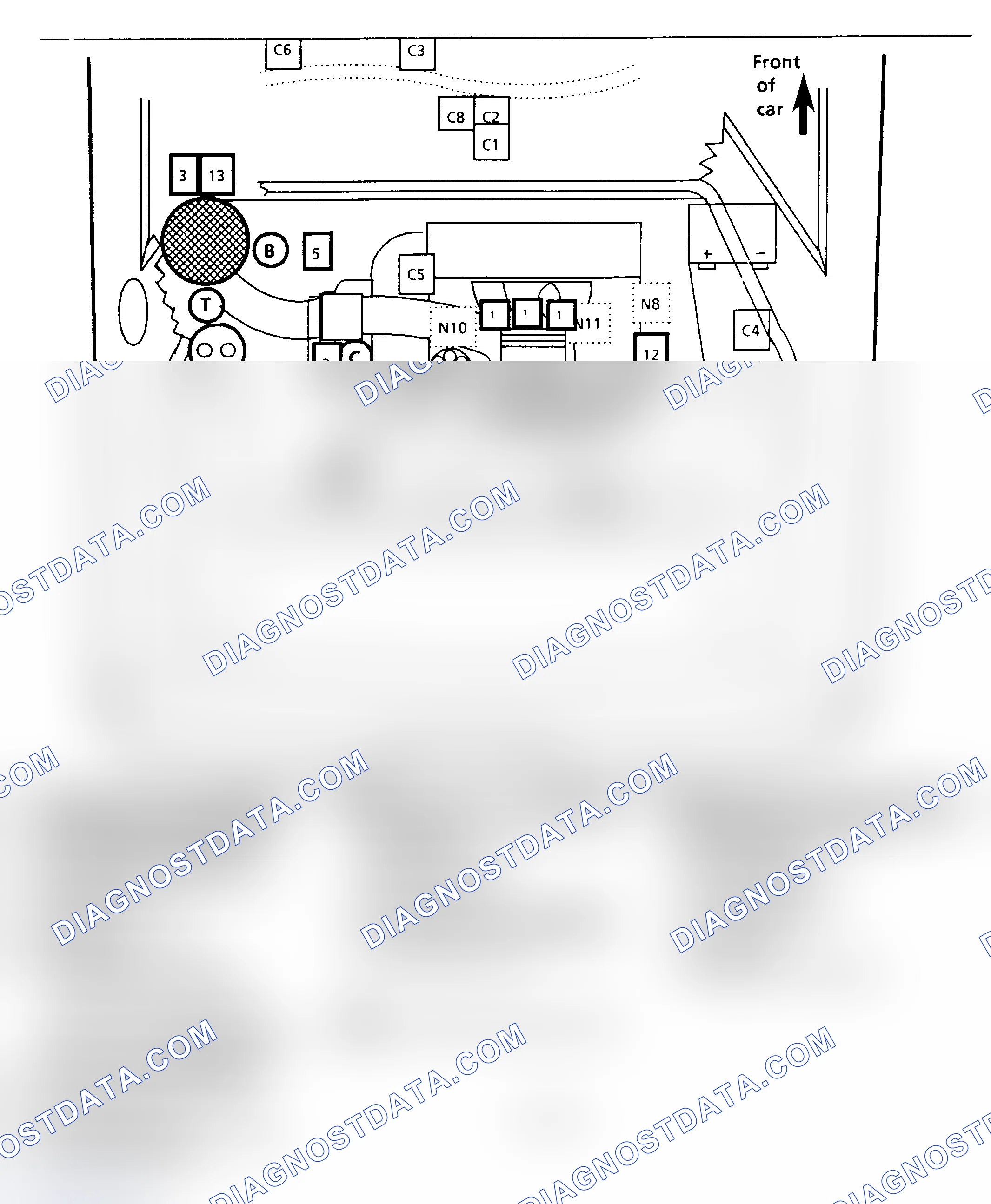 Scheme 433: PFI Component Location (2.8L P Body)
