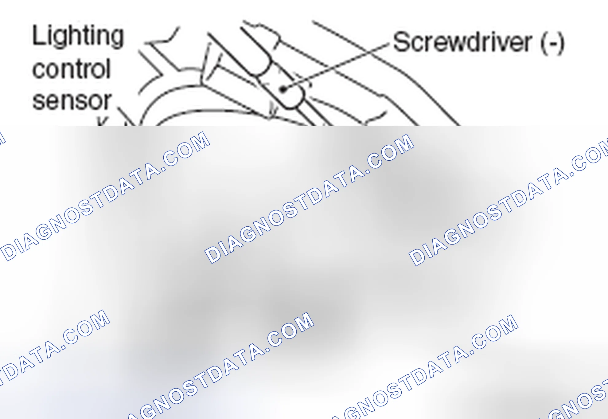 Scheme 55: << A >> LIGHTING CONTROL SENSOR REMOVAL
