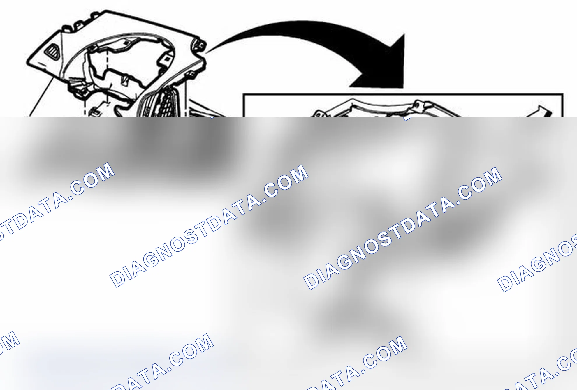 Scheme 46: Instrument Panel Center Air Outlet Bracket Replacement - Driver Side
