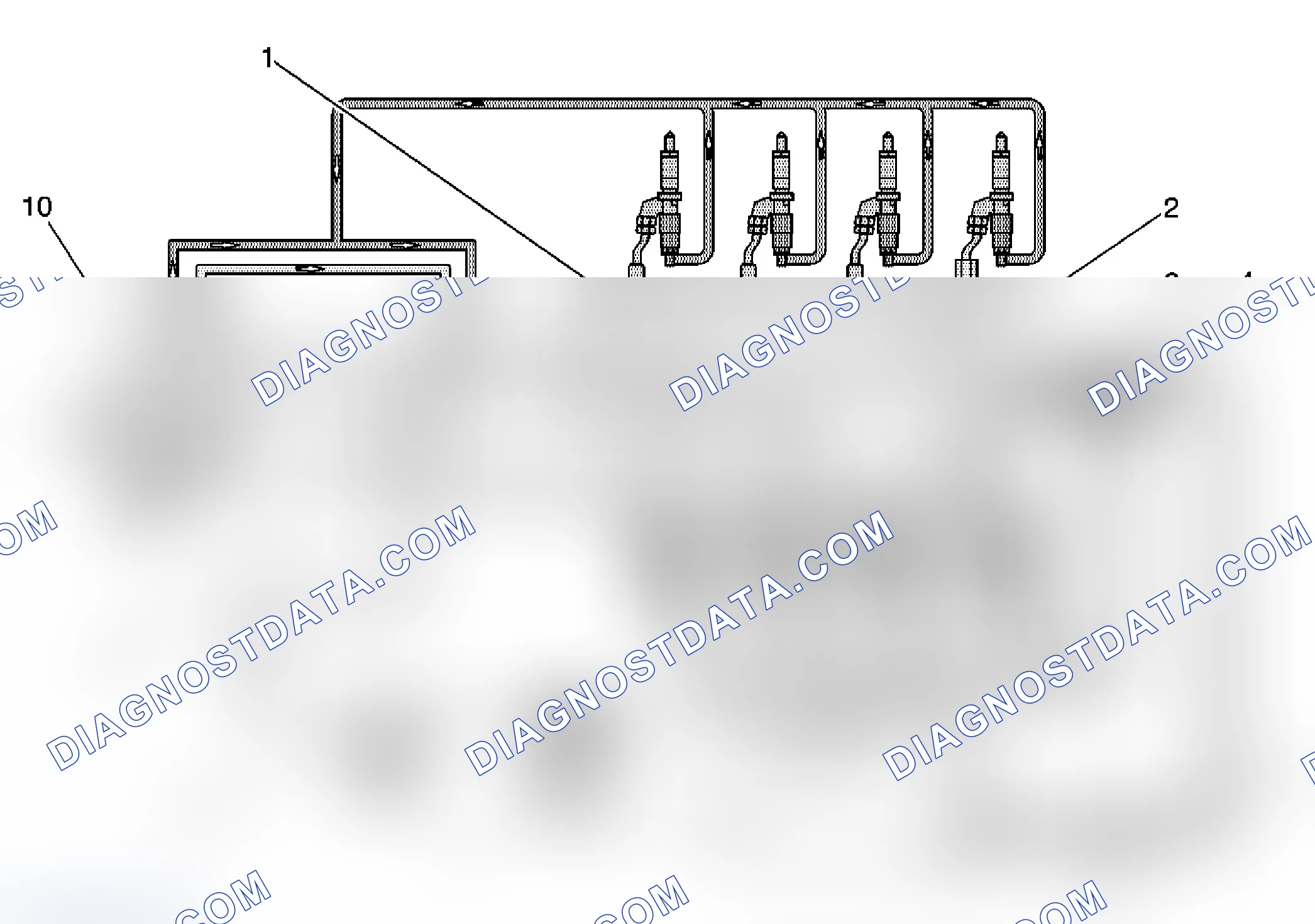 Scheme 145: Fuel Injection Line Routing Diagram