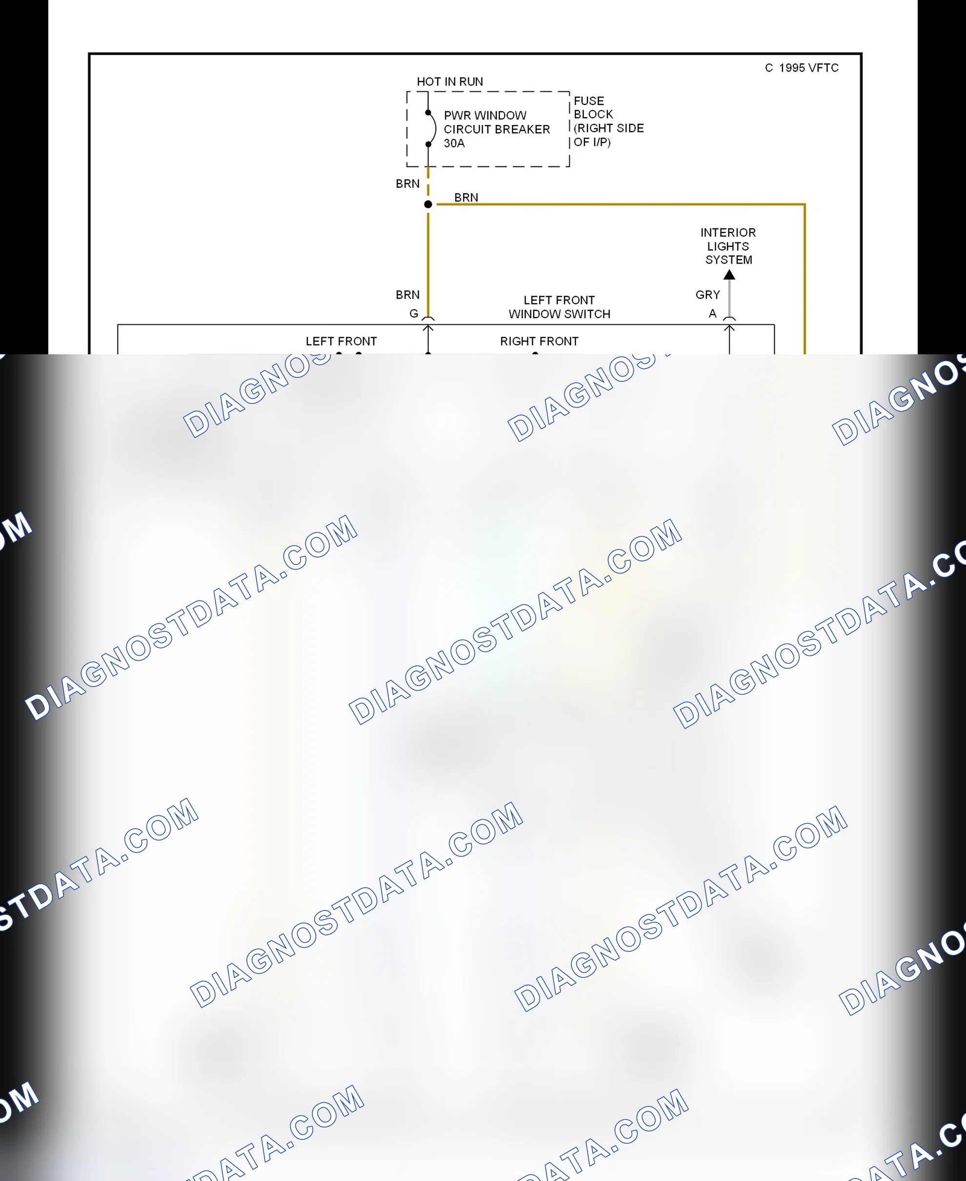 Scheme 8: Power Window System Schematic (Regal: 2-Door)