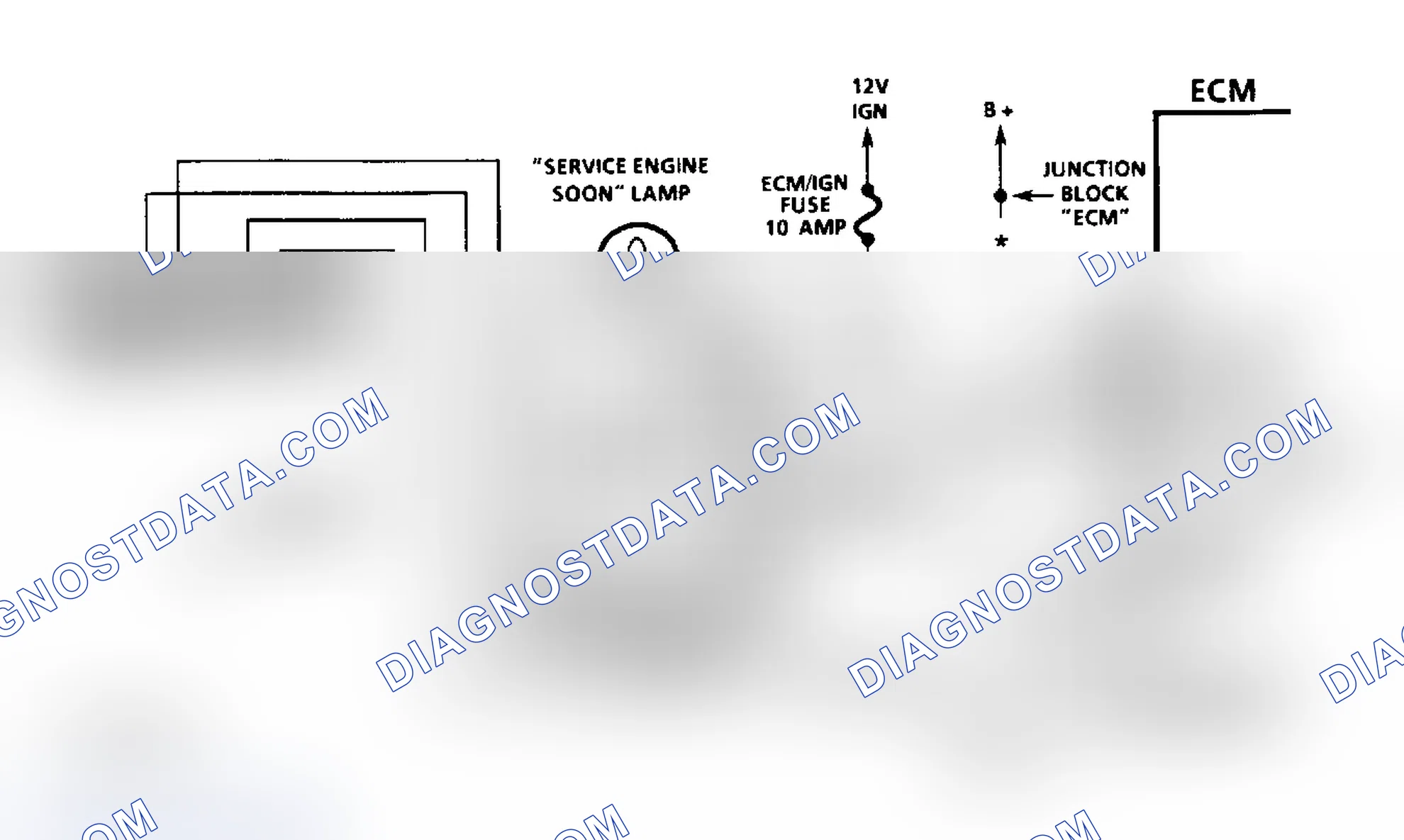 Scheme 15: Diesel Fuel Injection Diagnostic Circuit Schematic (Except Commercial Van & Van)