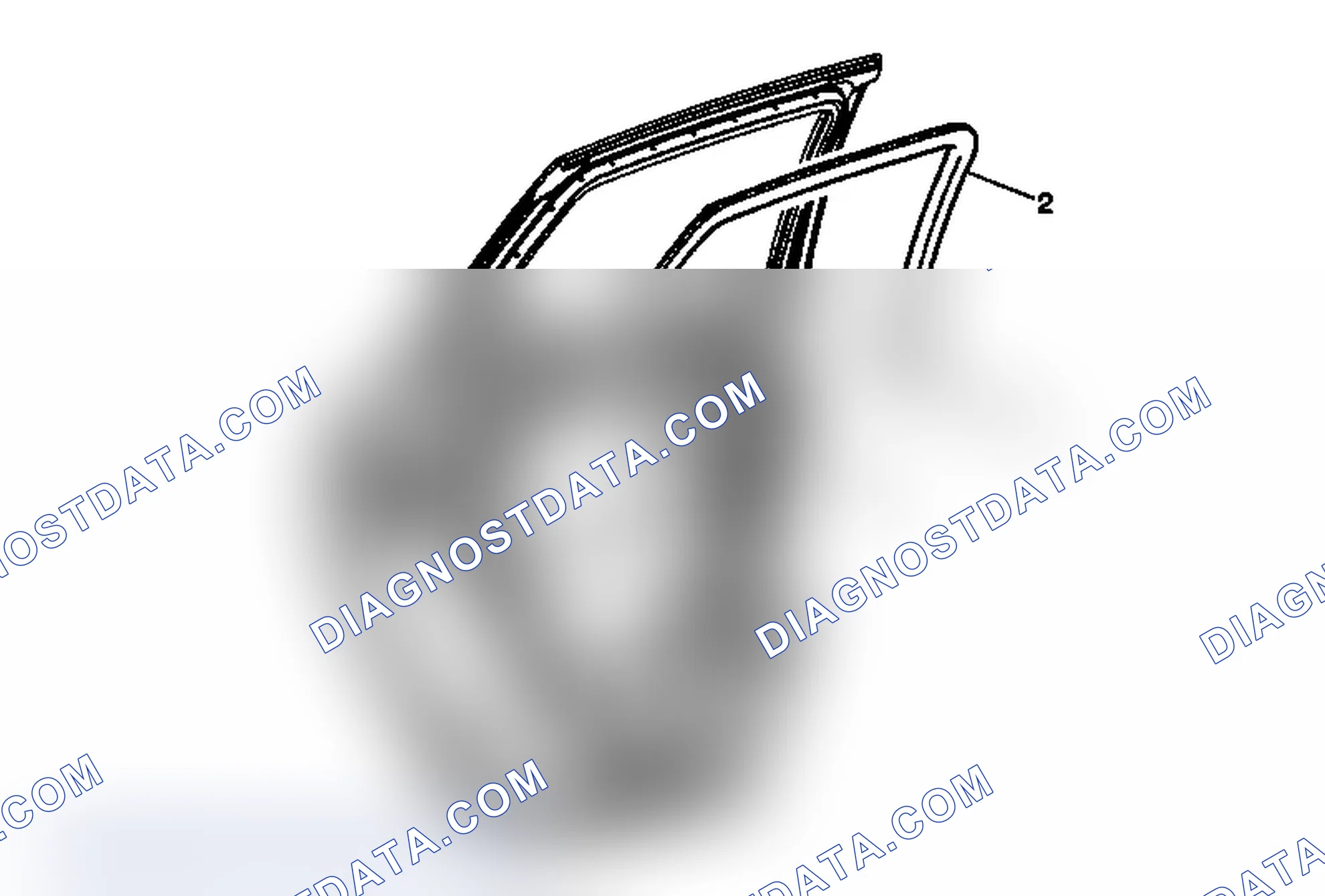 Scheme 22: Rear Side Door Window Garnish Molding Replacement