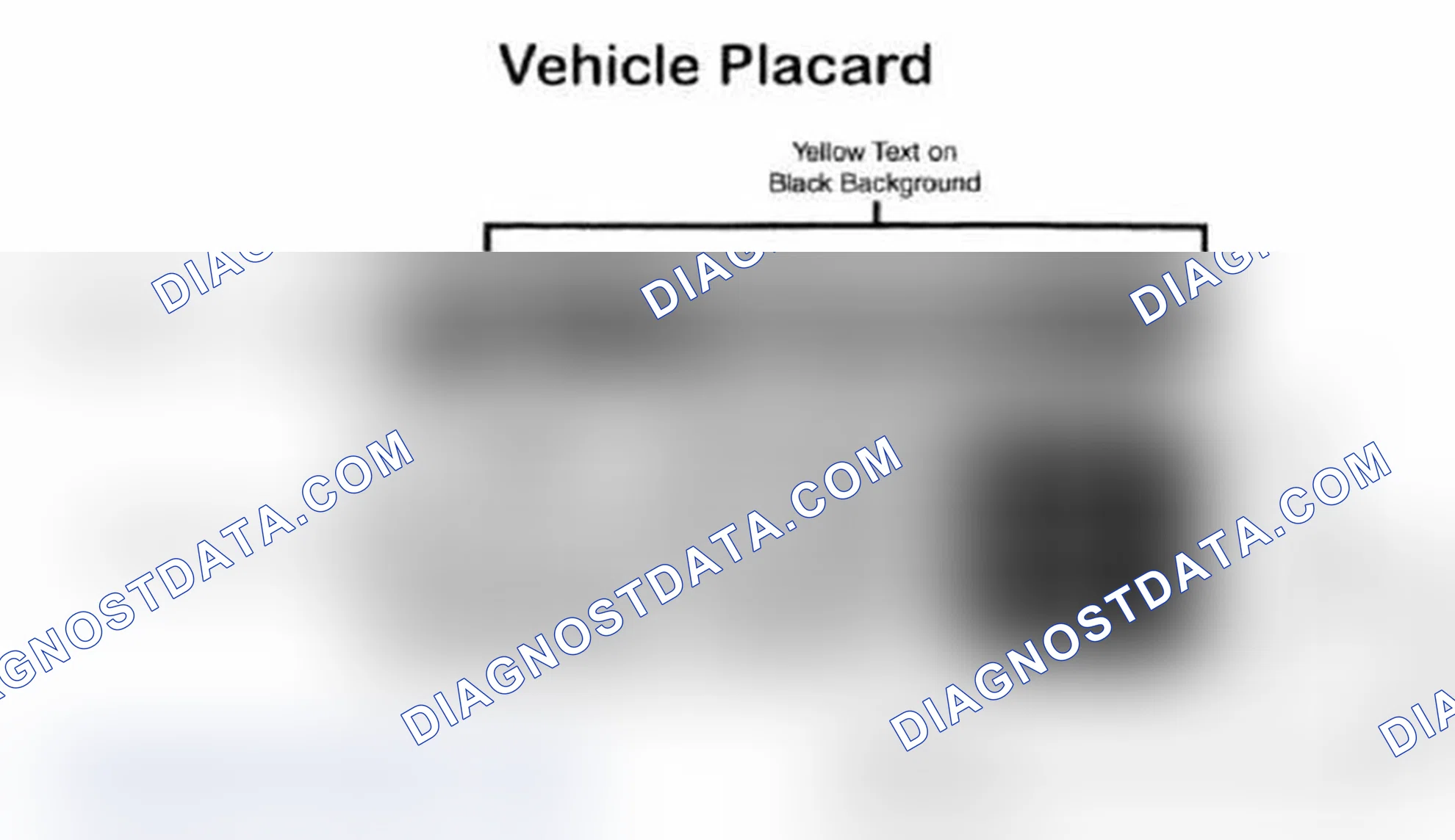 Scheme 28: Vehicle Tire Placard - Typical