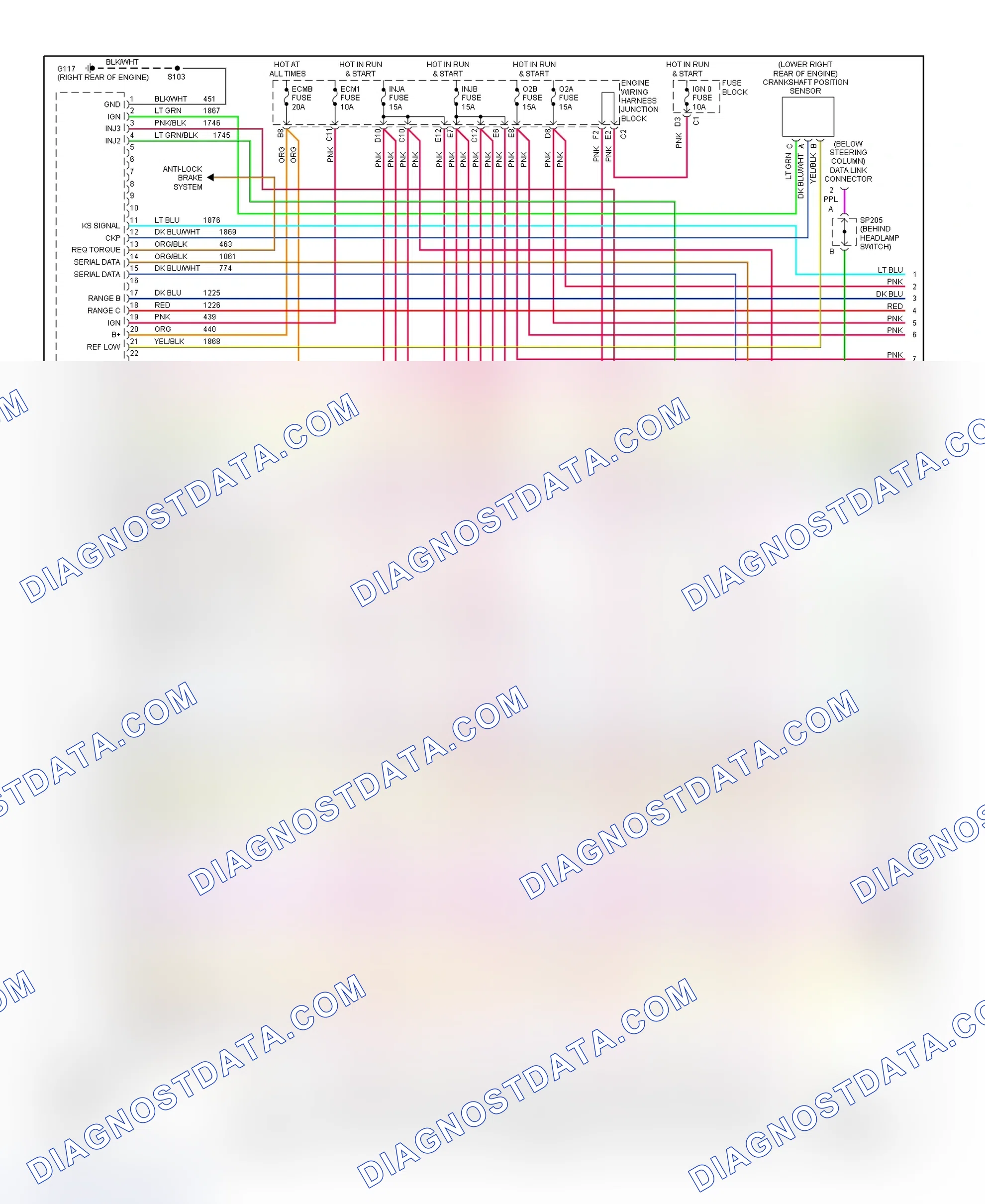 Scheme 183: PCM Wiring Diagram (Sierra, Silverado, Tahoe & Yukon XL - 6.0L - 1 Of 5)