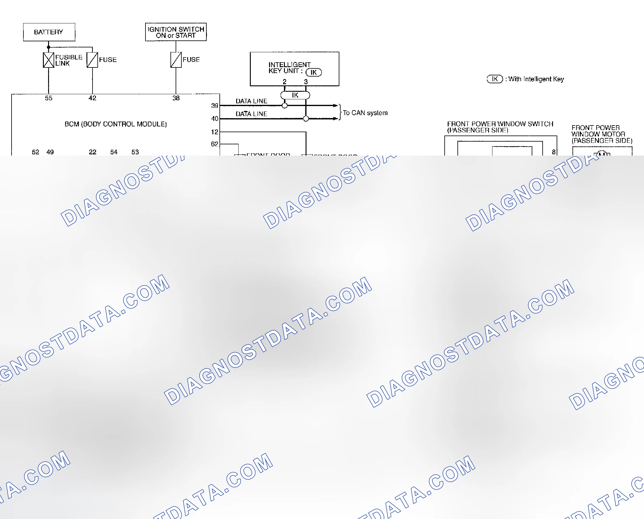 Scheme 127: Schematic - With Front Power Window Anti-pinch System