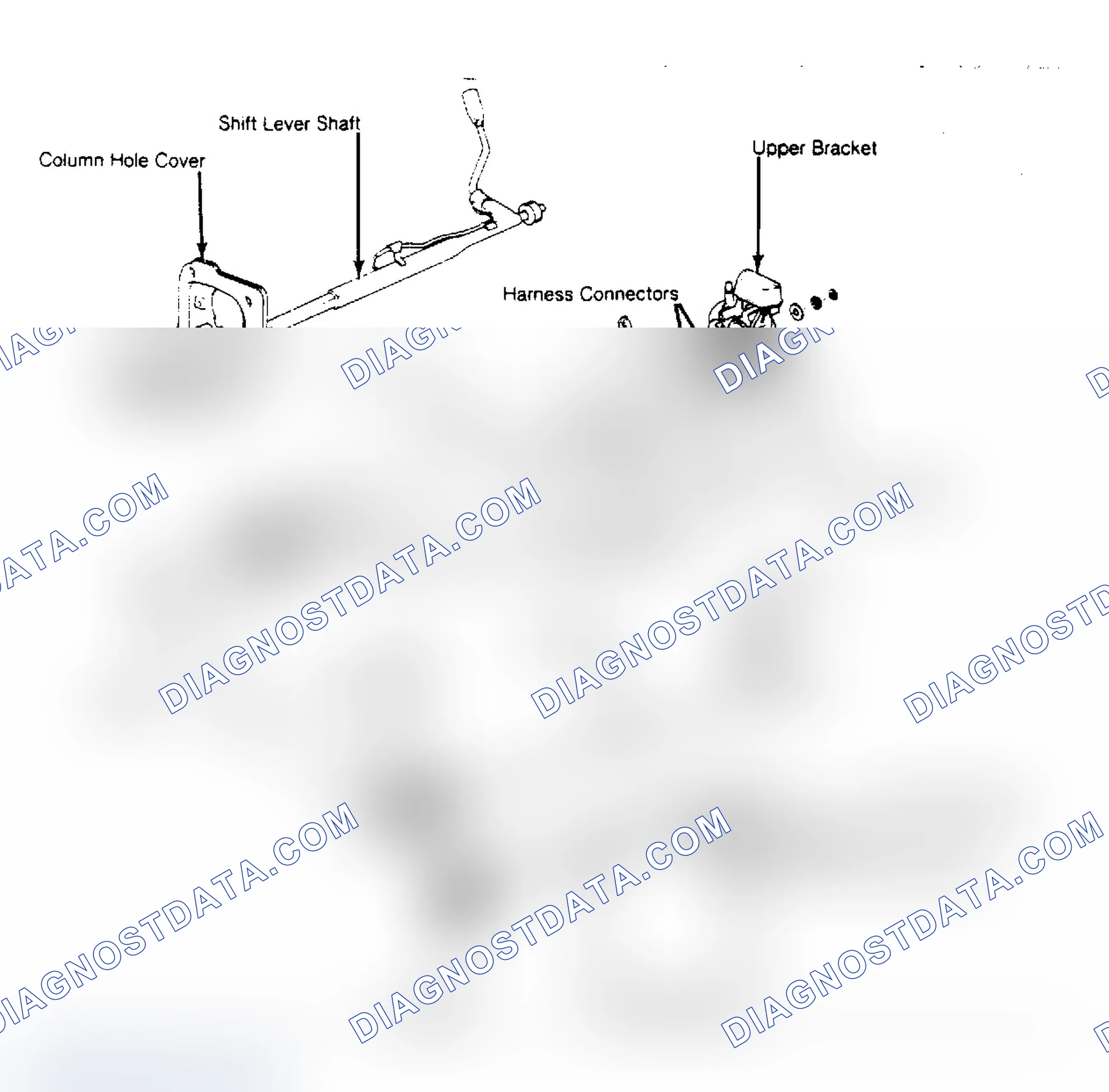 Scheme 9: Exploded View of Column Shift Steering Column