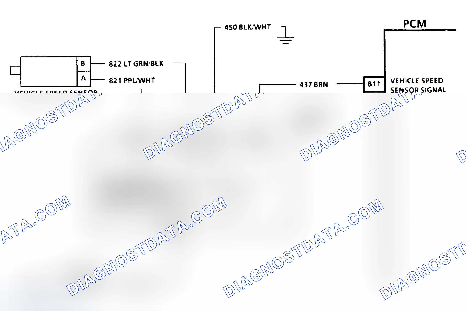 Scheme 214: CODE 24, VEHICLE SPEED SENSOR - C & K SERIES 2WD WITH 4L80-E TRANSMISSION