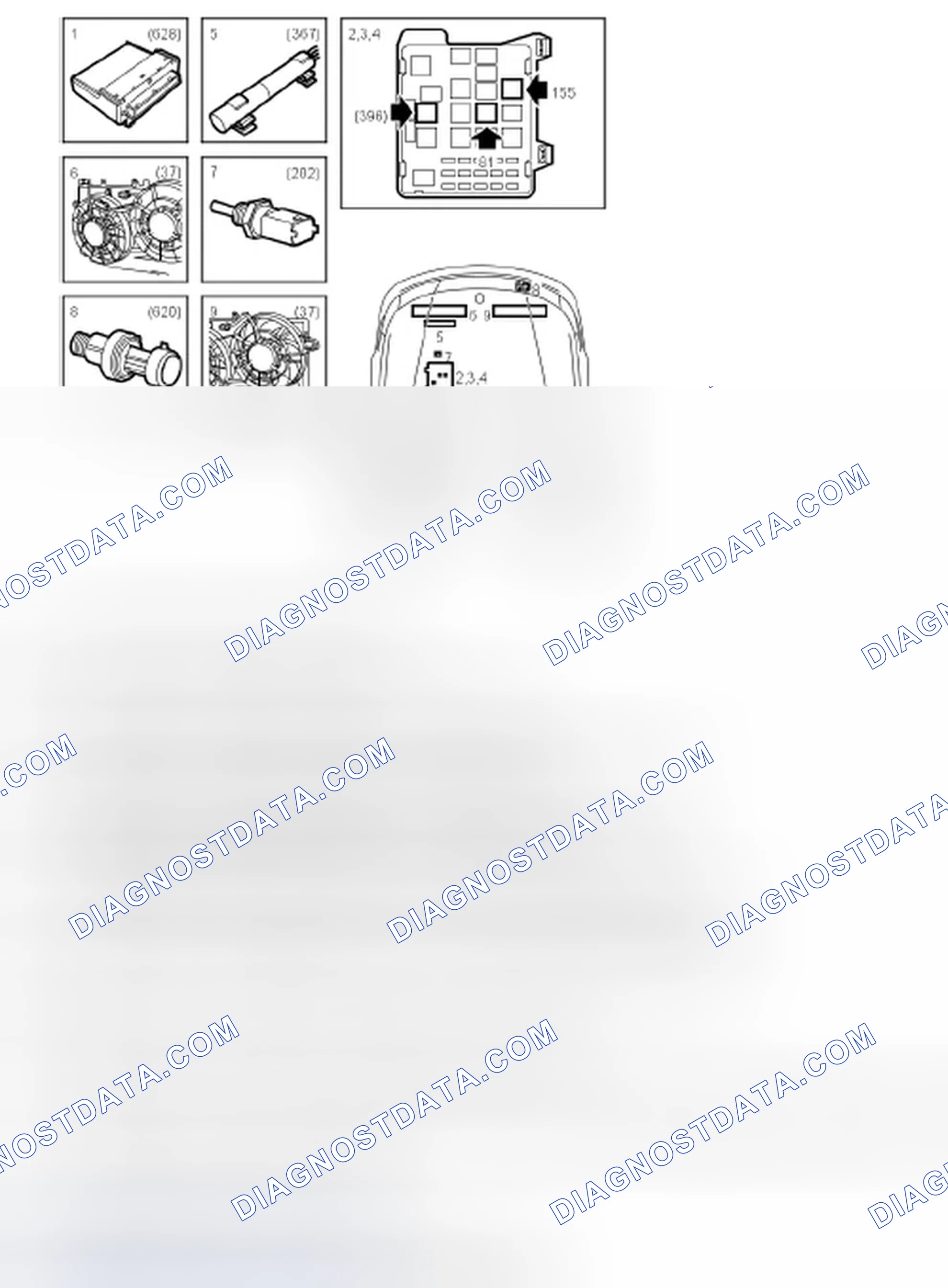 Scheme 30: MAIN COMPONENTS, RADIATOR FAN SYSTEM