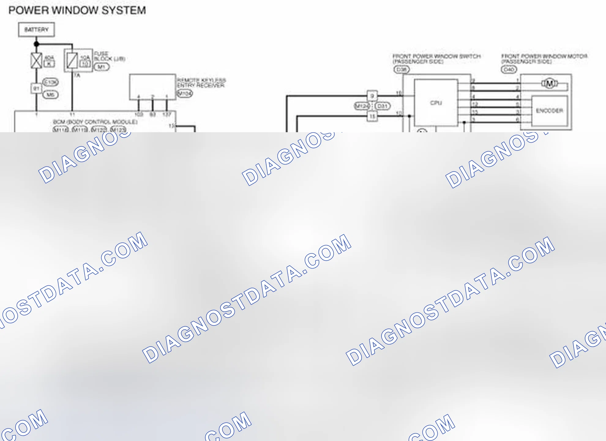 Scheme 51: Wiring Diagram - POWER WINDOW SYSTEM