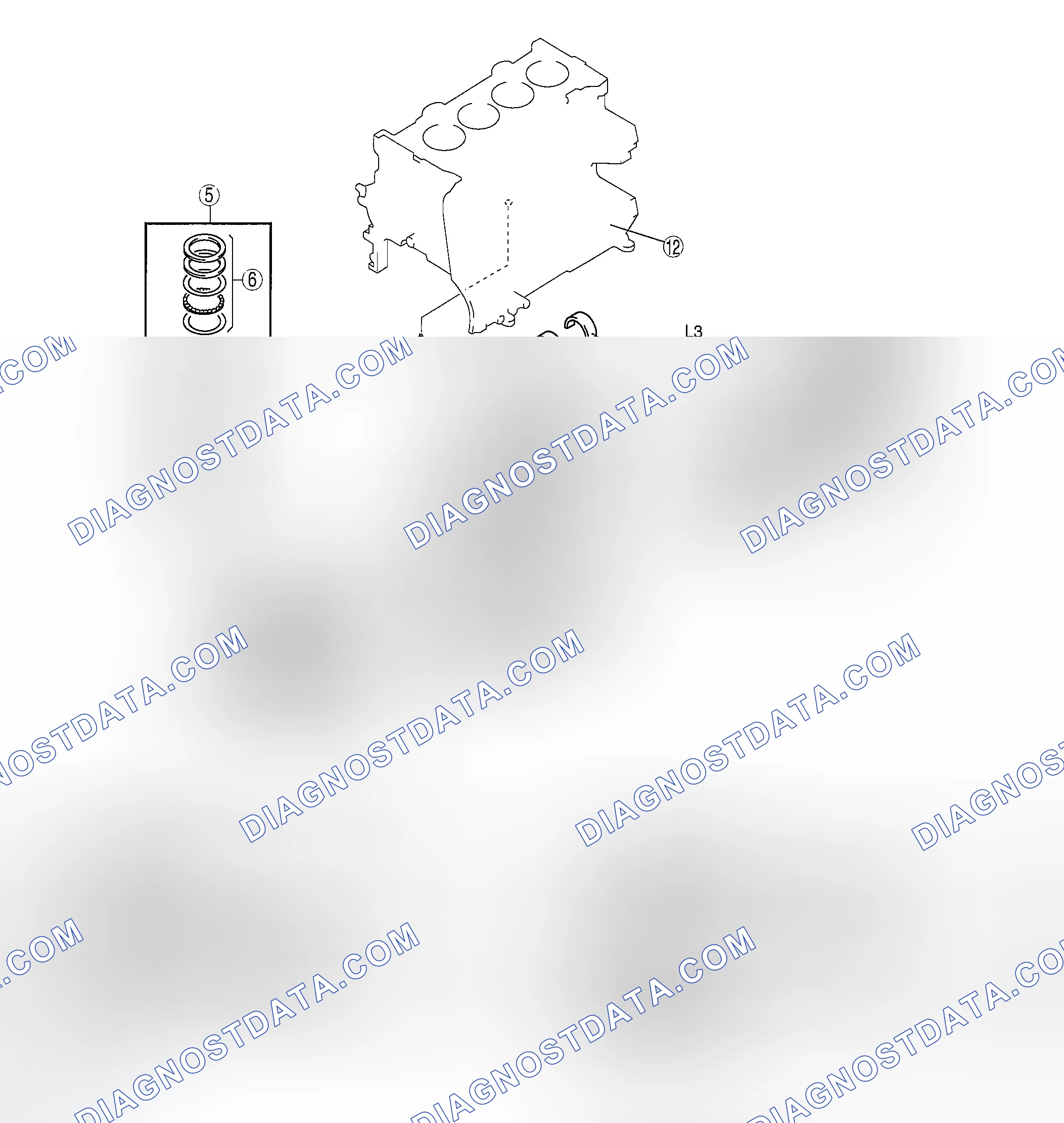 Scheme 60: CYLINDER BLOCK (II) DISASSEMBLY