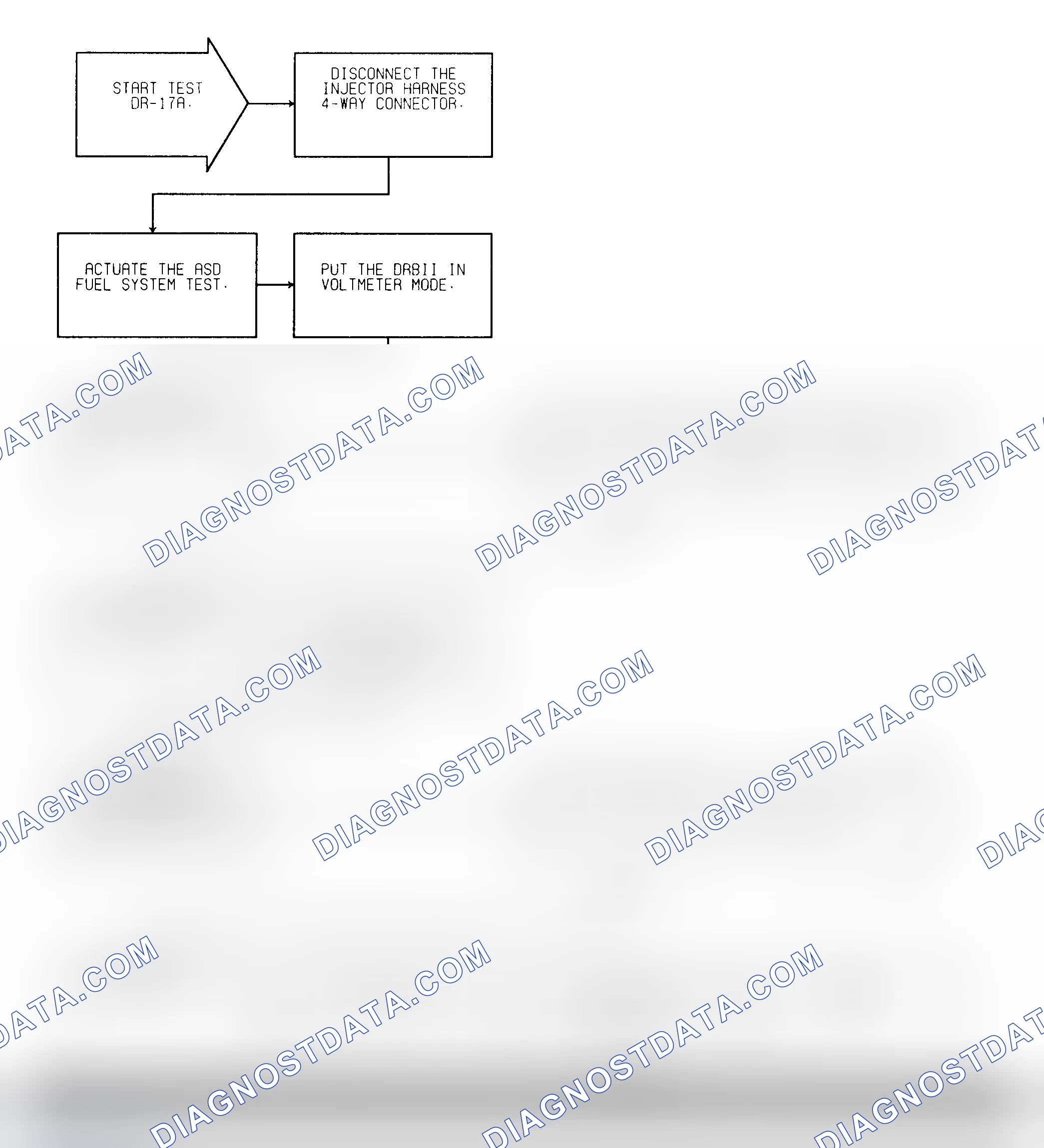 Scheme 389: Test DR-17A (1 of 2) Injector No. 2 Control Circuit