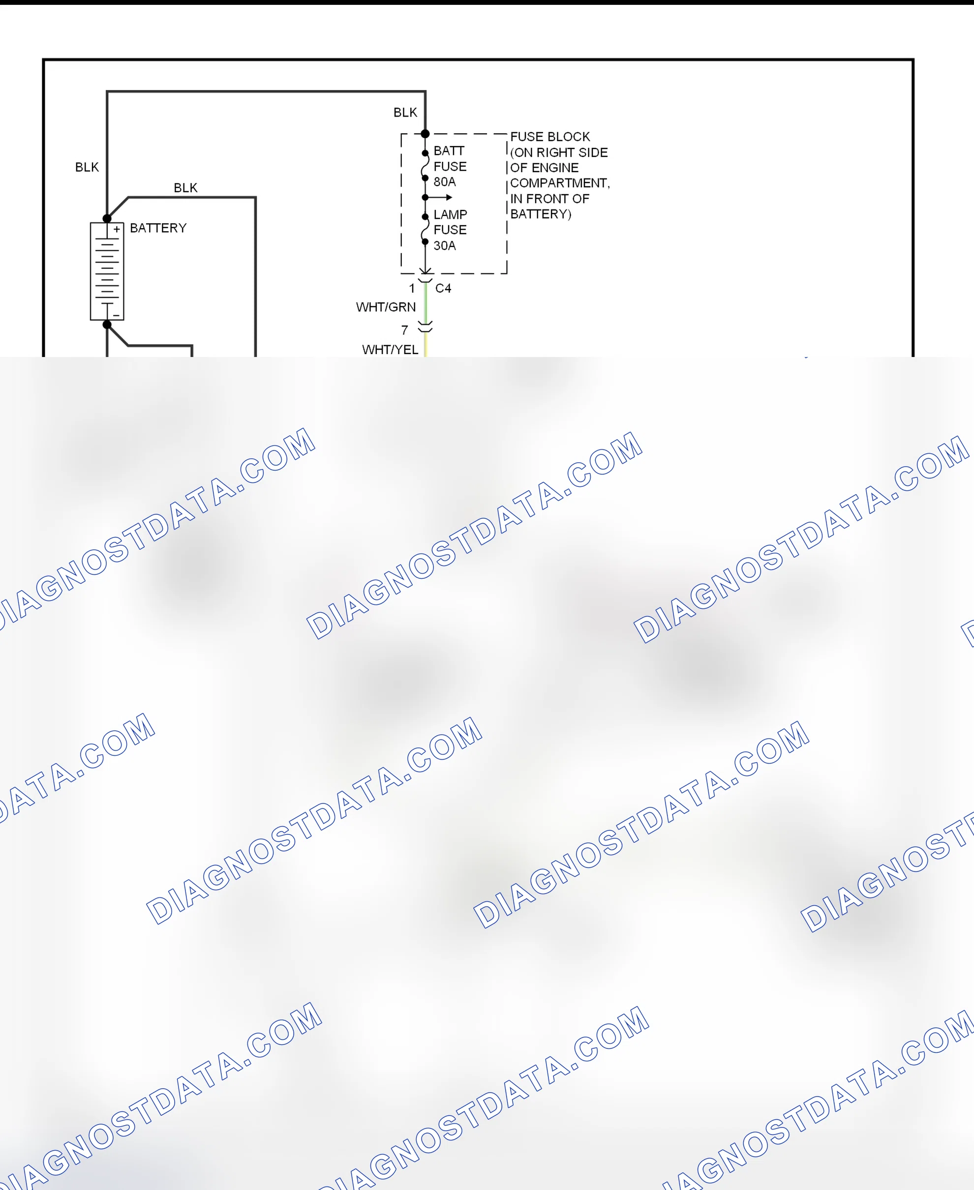Fig. 4: Starting System Wiring Diagram (Tracker)