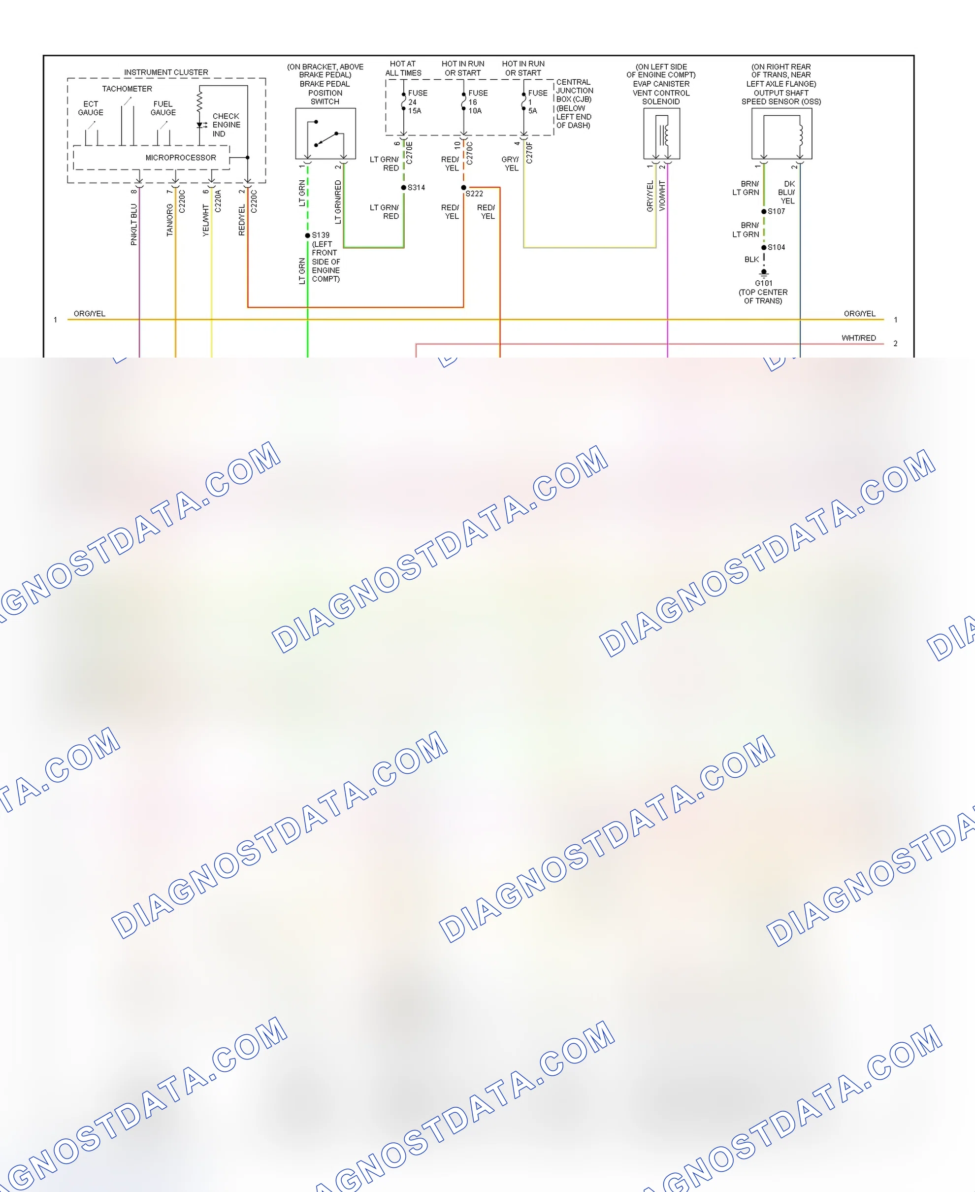 Scheme 55: PCM Wiring Diagram (Escape - 3.0L - 2 Of 4)