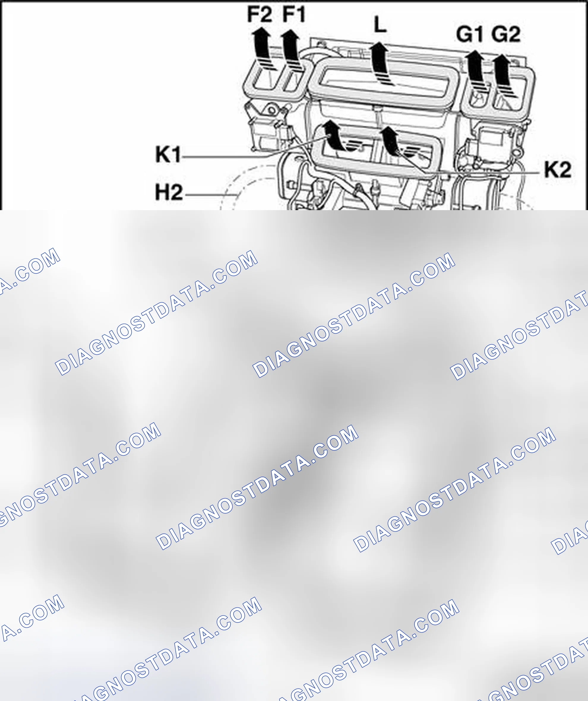 Scheme 111: Air routing and air distribution in passenger compartment