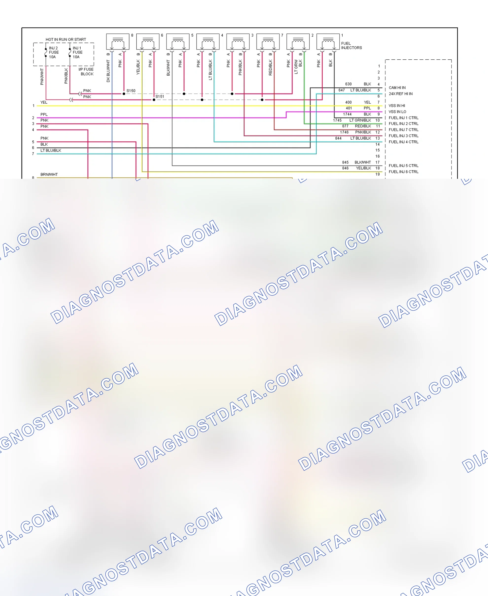 Scheme 14: PCM Wiring Diagram (Aurora - 4.0L - 4 Of 4)