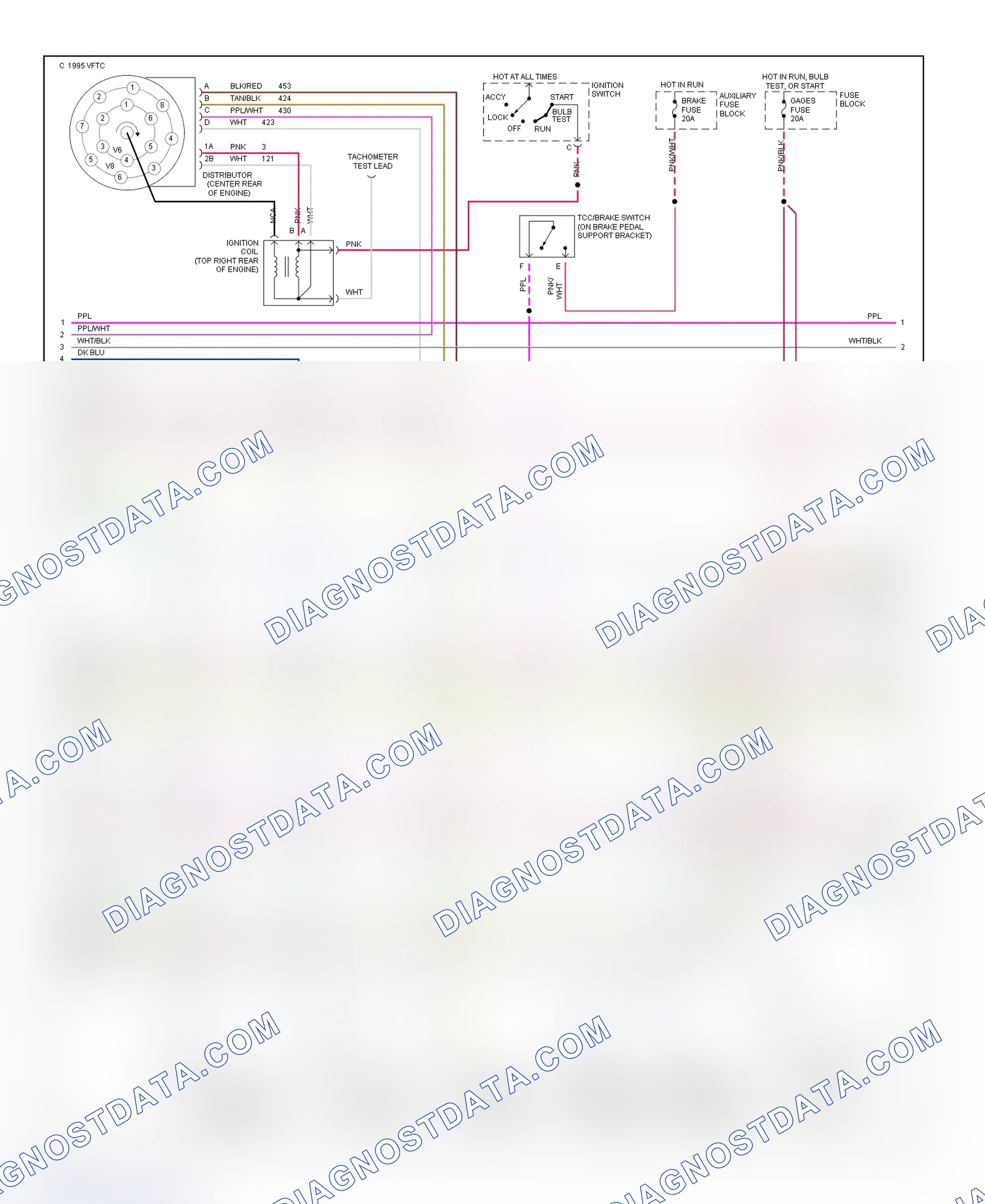 Scheme 107: Wiring Diagram (Van - 5.7L With 4L60-E - 2 Of 3)