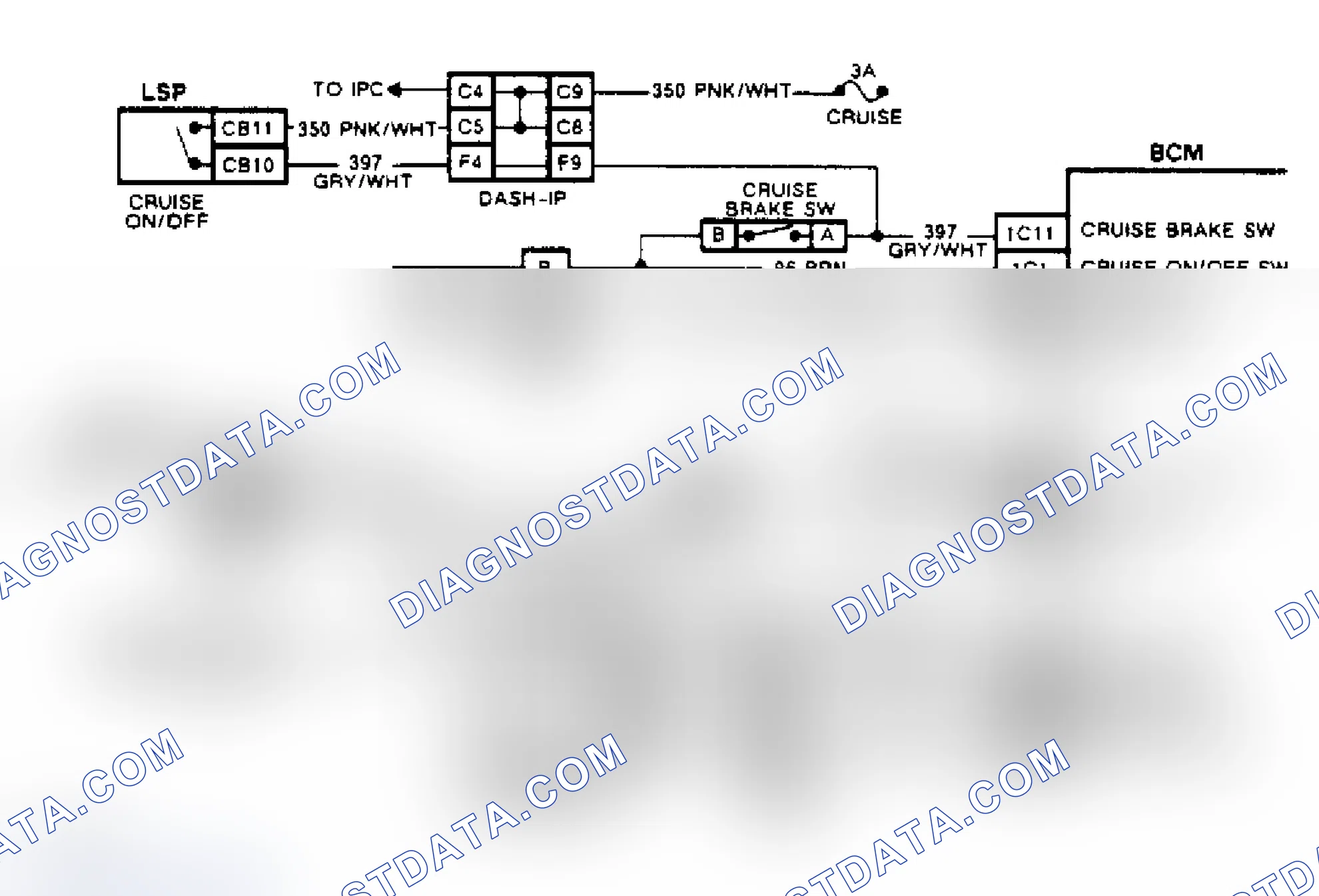 Scheme 208: Code B673, Wiring Diagram (Reatta & Riviera) Cruise Vacuum Solenoid Circuit Problem