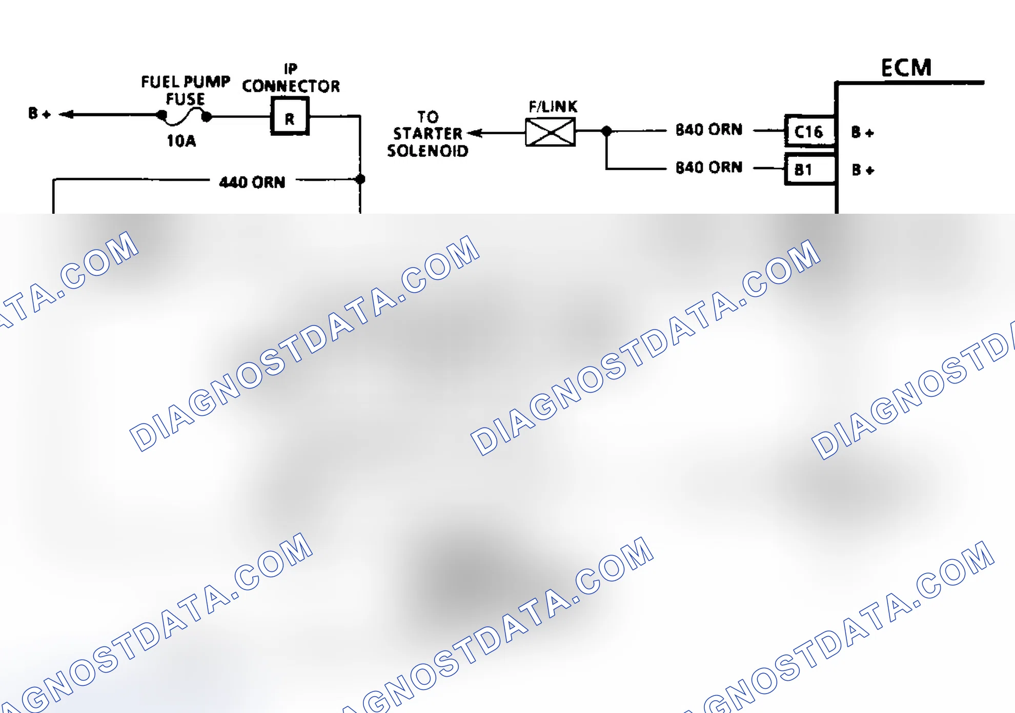 Scheme 80: Code 54: Fuel Pump Circuit Circuit Diagram (3.1L)
