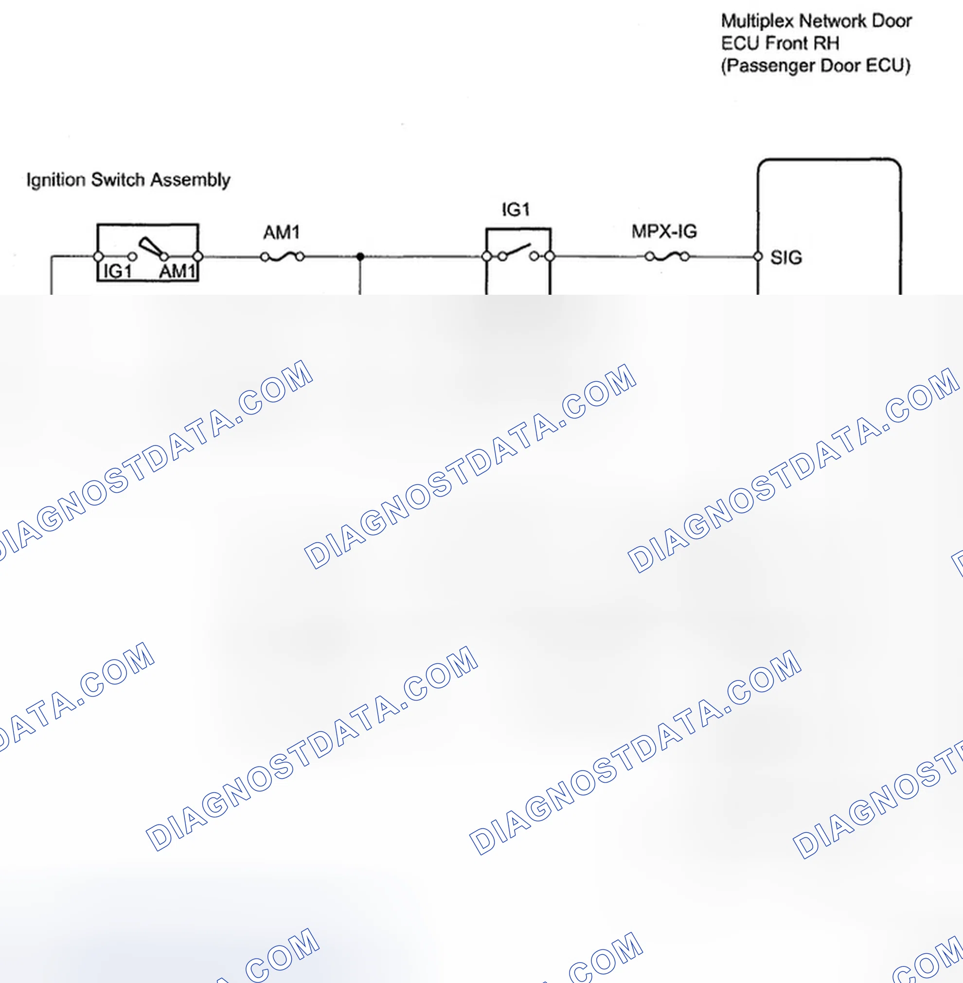 Scheme 29: Front Passenger Side Door ECU Power Source - Wiring Diagram