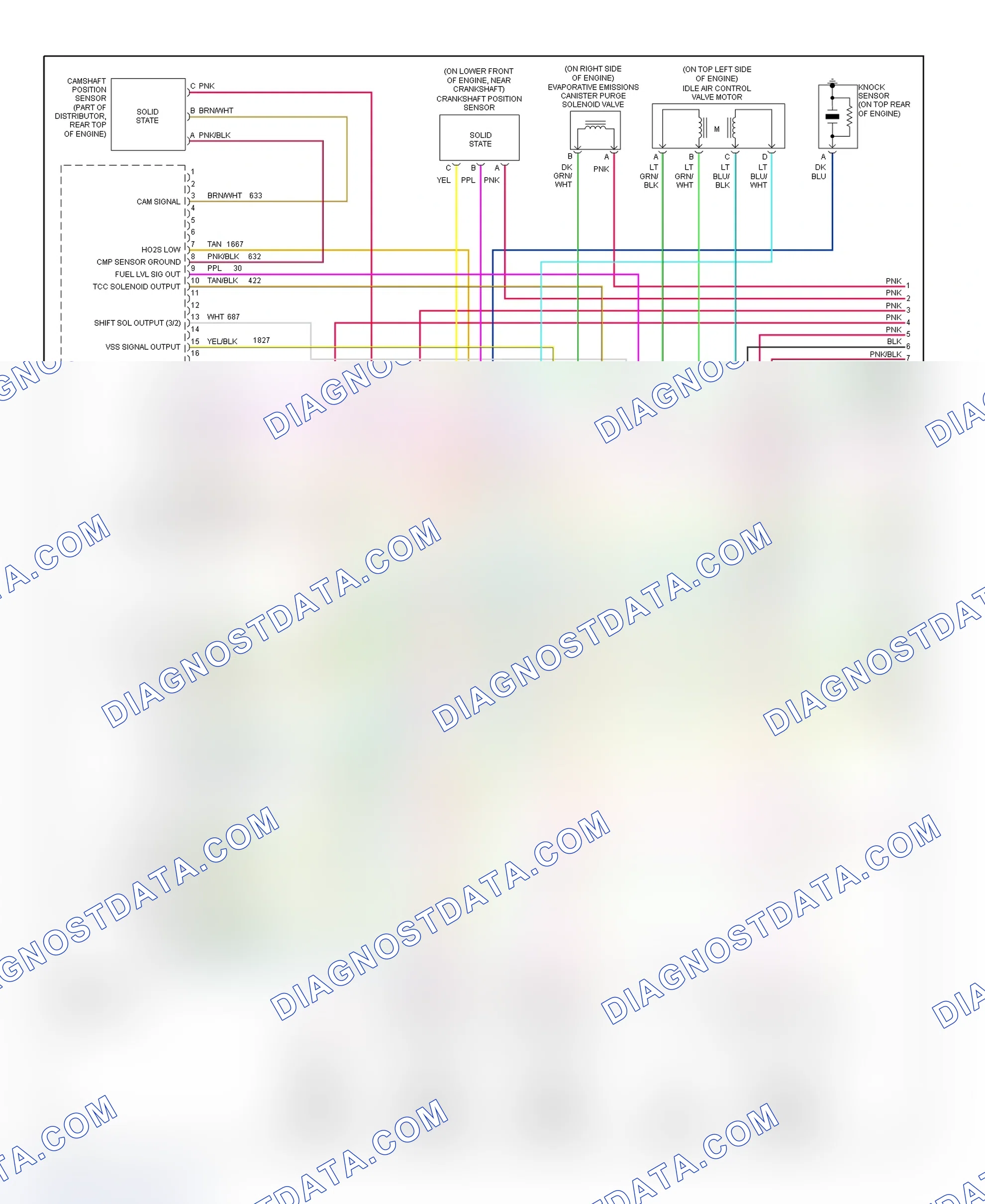 Scheme 48: PCM Wiring Diagram (Express & Savana - 4.3L - 1 Of 4)
