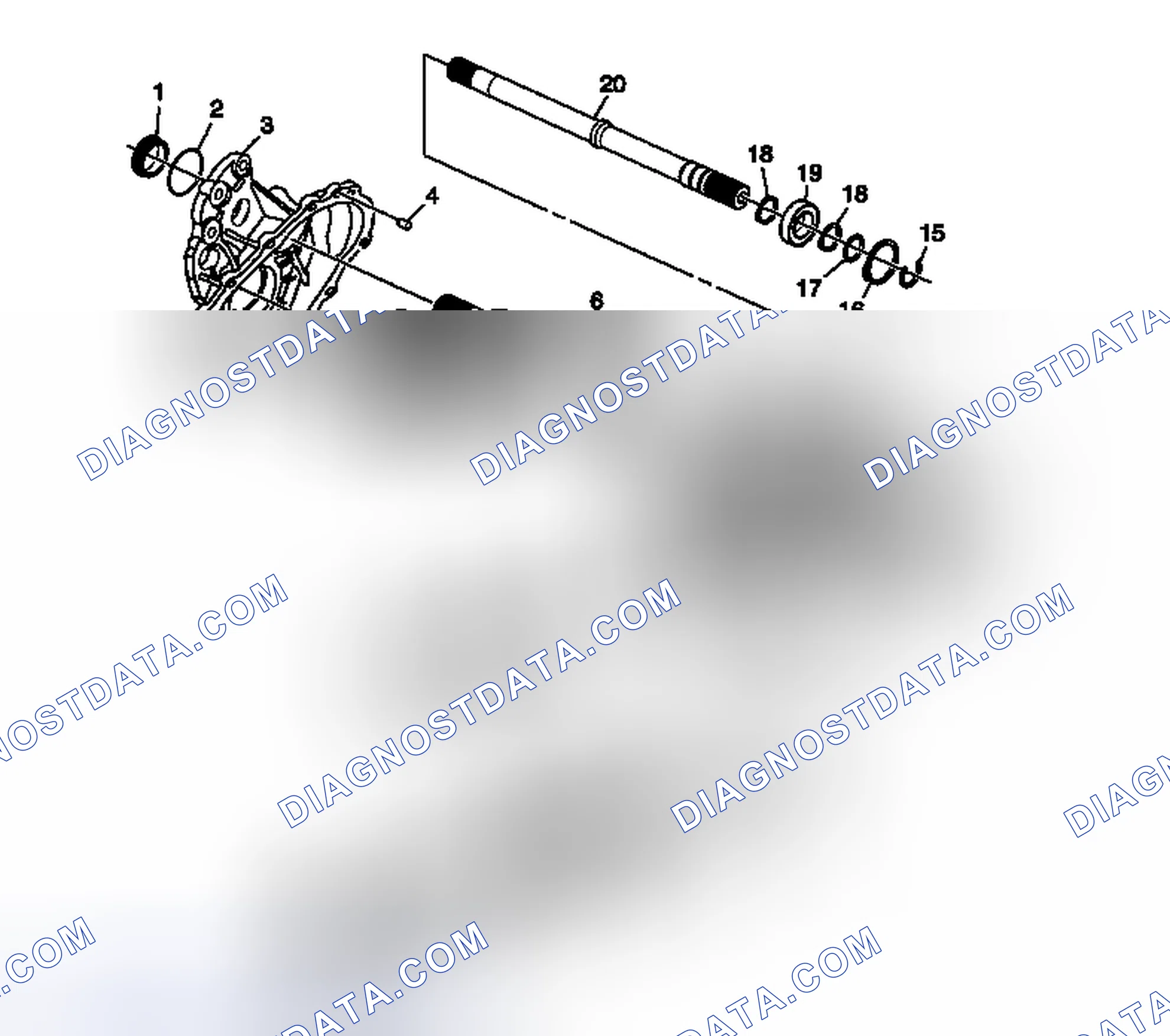 Scheme 29: Transfer Case Disassembled View