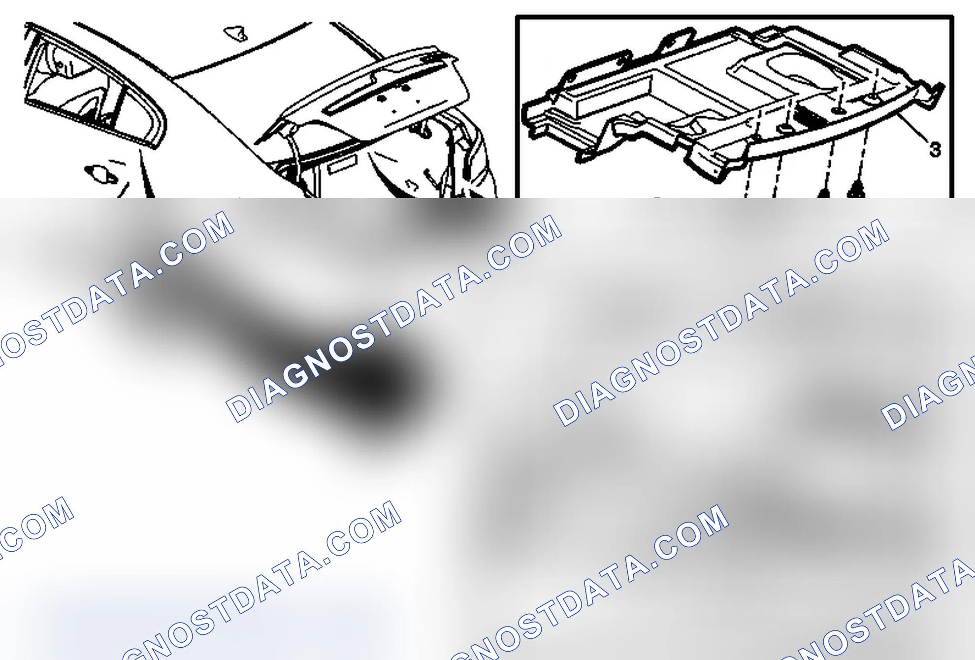 Scheme 71: Rear Window Panel Stowage Compartment Cover Replacement (with HP6)