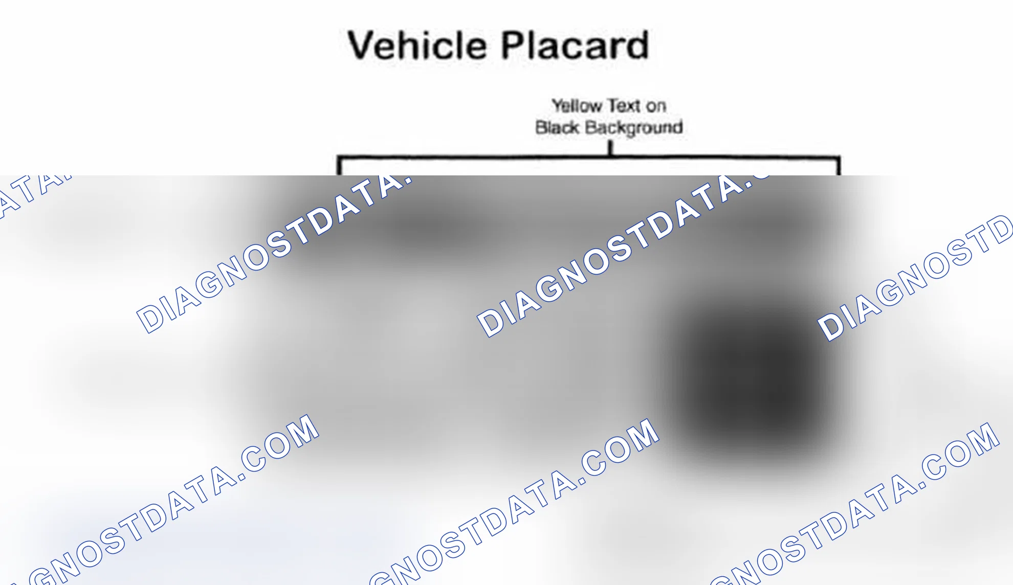 Scheme 28: Vehicle Tire Placard - Typical