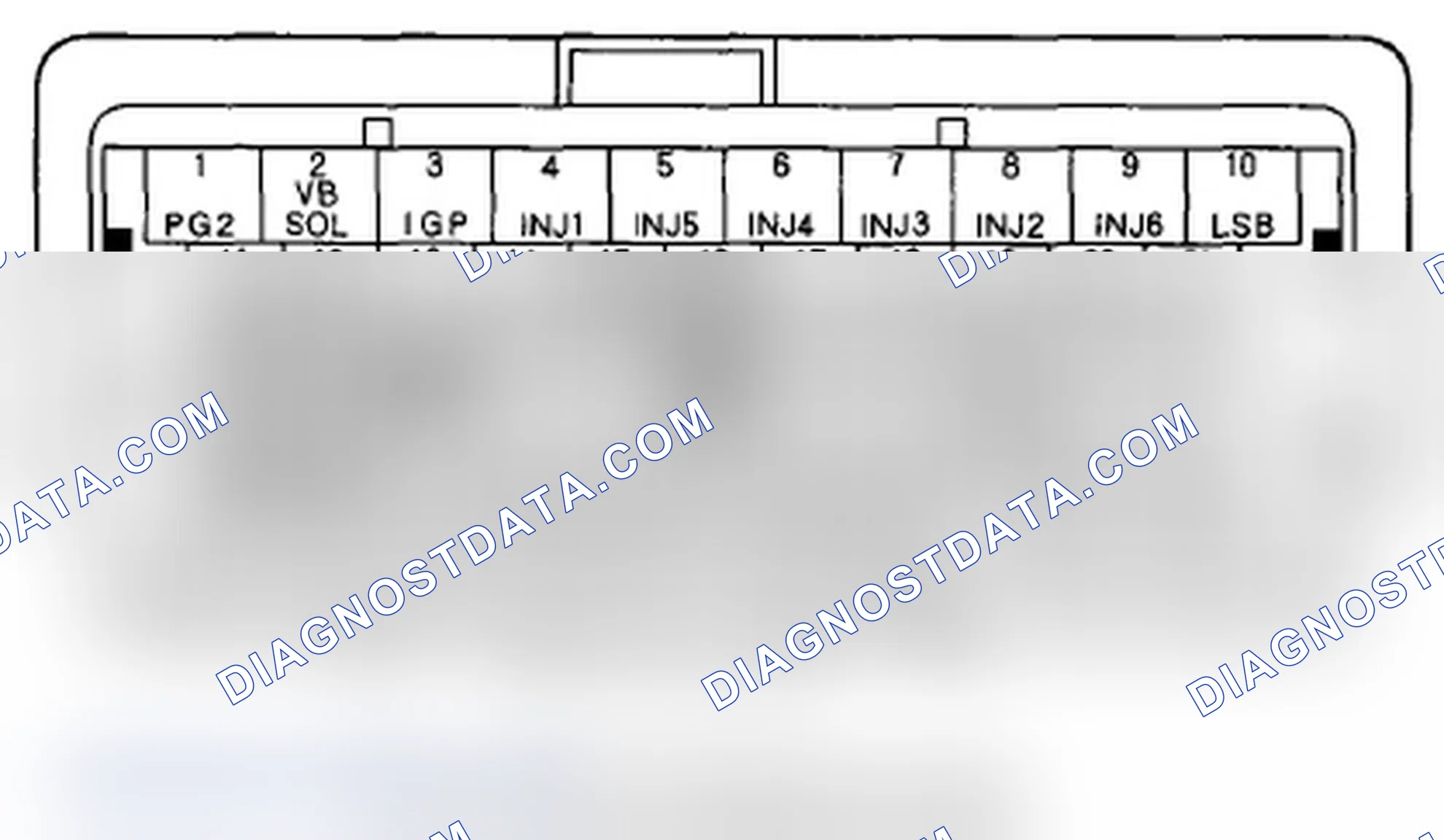 Scheme 281: ECM/PCM Inputs and Outputs at ECM/PCM Connector B (delta) (49P)