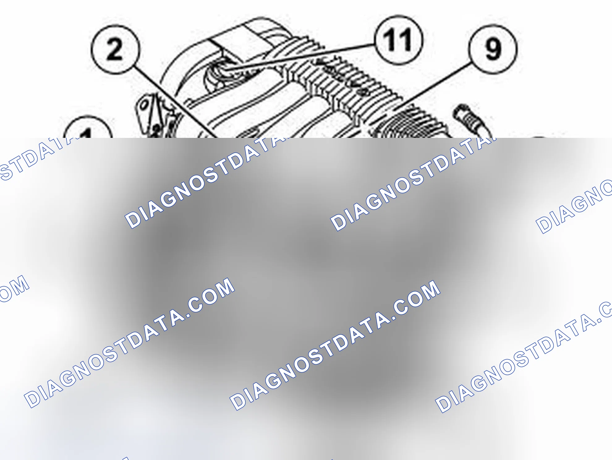Scheme 249: INSTALLING PARTS ON ENGINE BLOCK